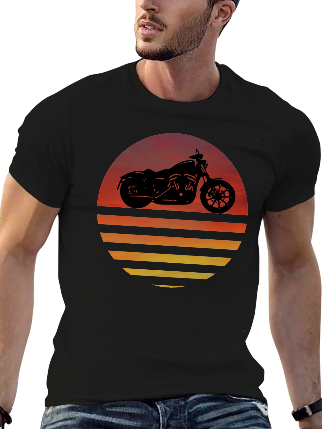 Sunset Motorcycle Graphic Tee - Riders Dream