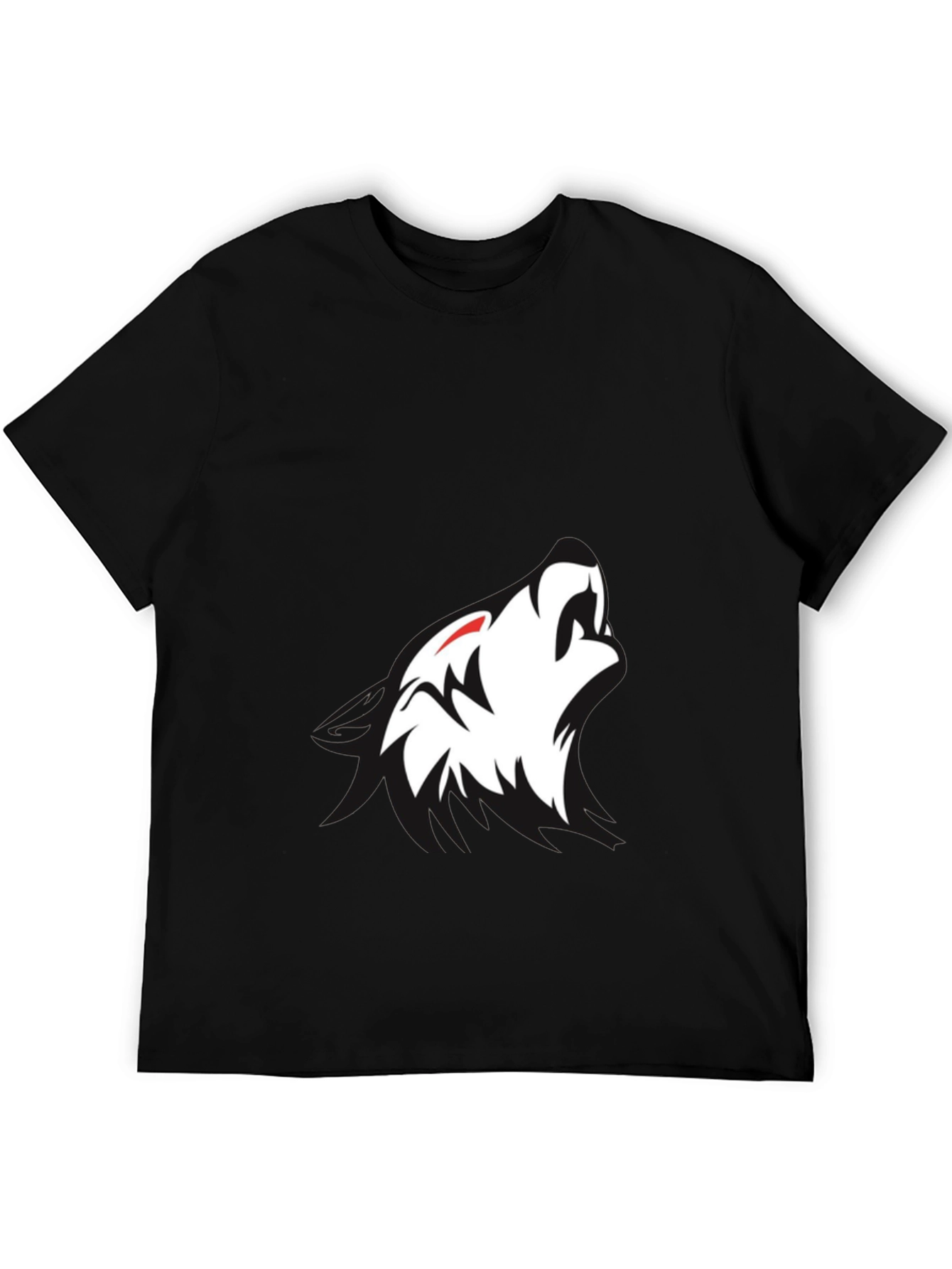 Black Wolf Graphic Tee - Modern Style