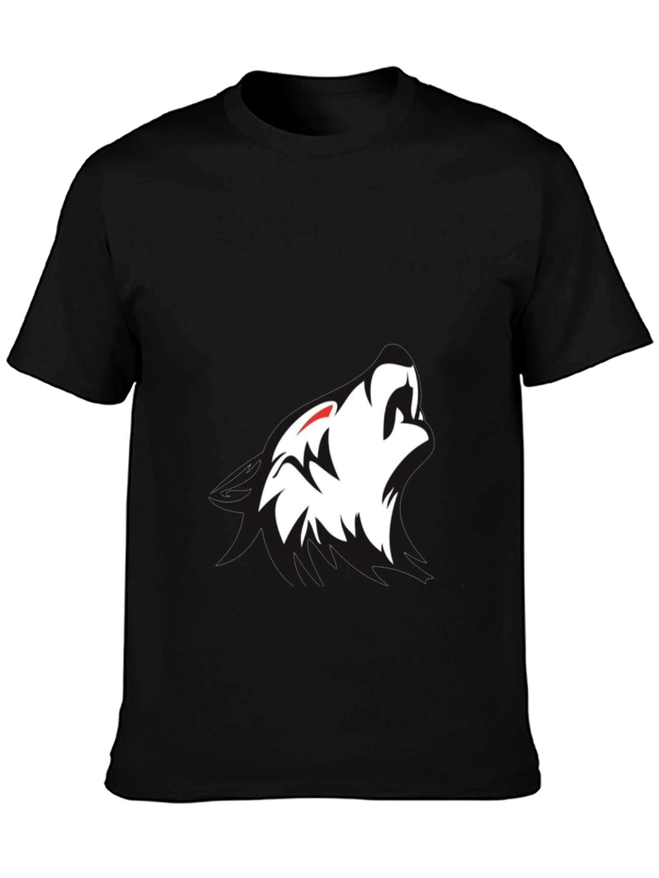 Black Wolf Graphic Tee - Modern Style