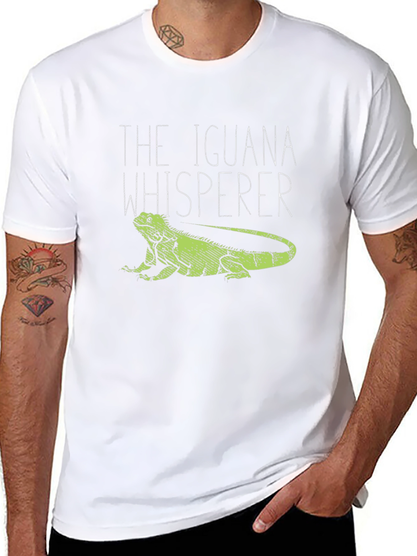 The Iguana Whisperer Graphic Tee - Black Unisex T-Shirt