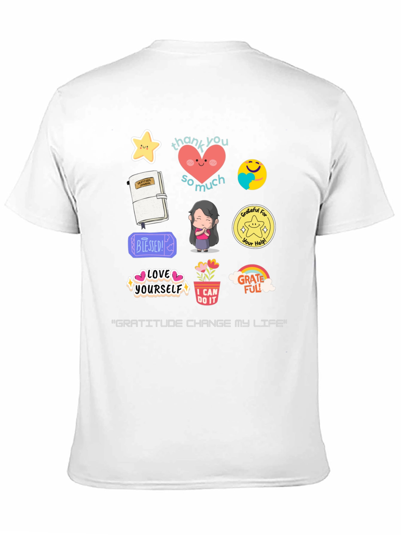 Gratitude Graphic T-Shirt - Inspirational Design