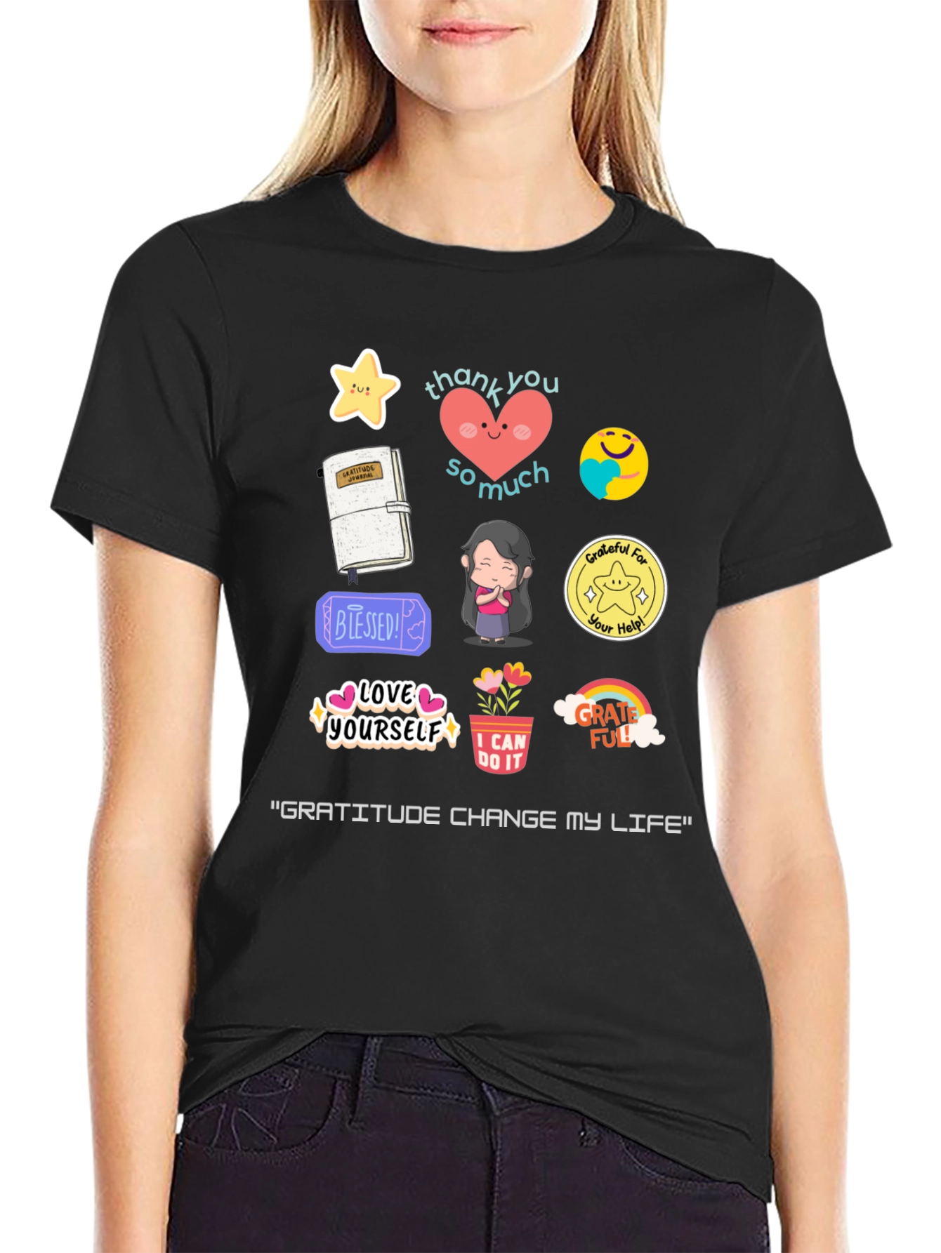 Gratitude Graphic T-Shirt - Inspirational Design