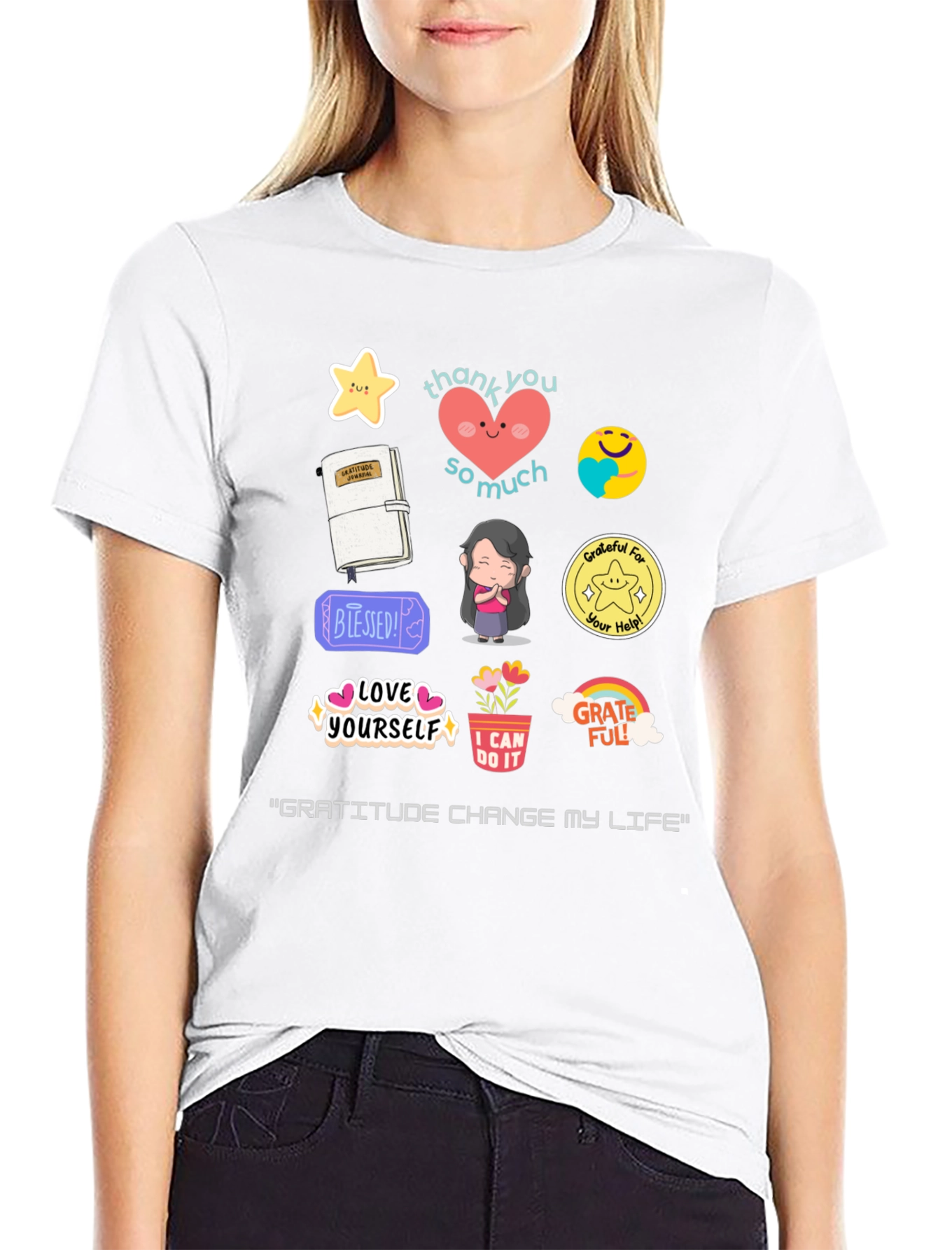 Gratitude Graphic T-Shirt - Inspirational Design