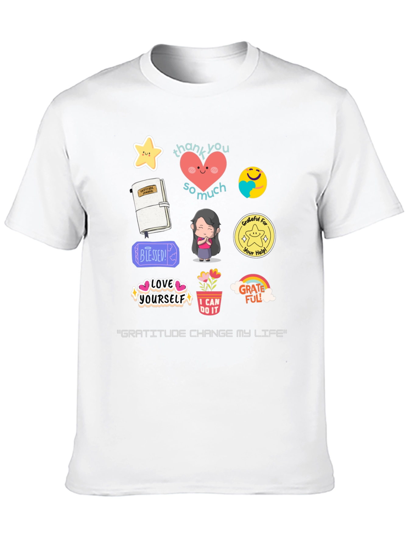 Gratitude Graphic T-Shirt - Inspirational Design