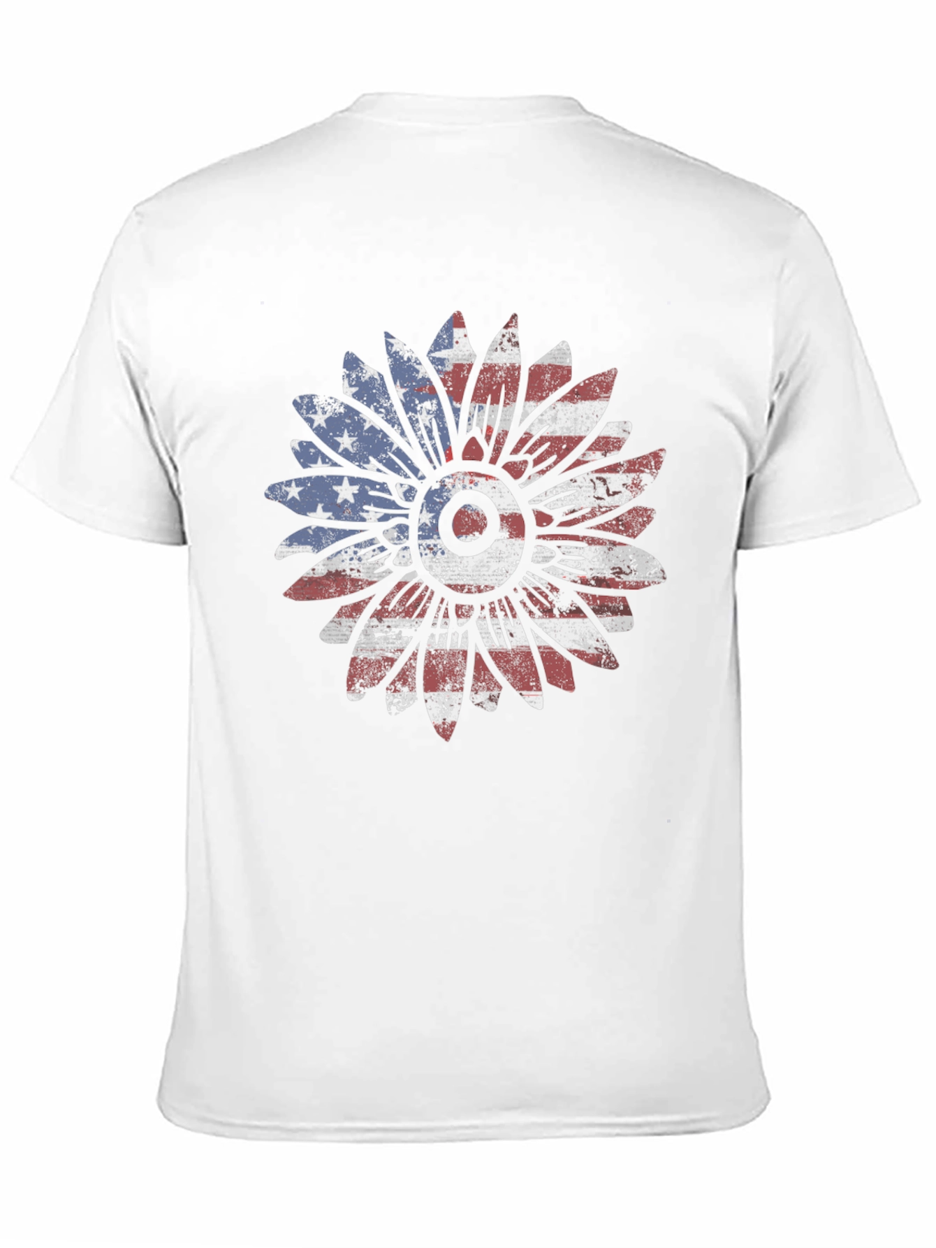 American Flag Sunflower Graphic Tee
