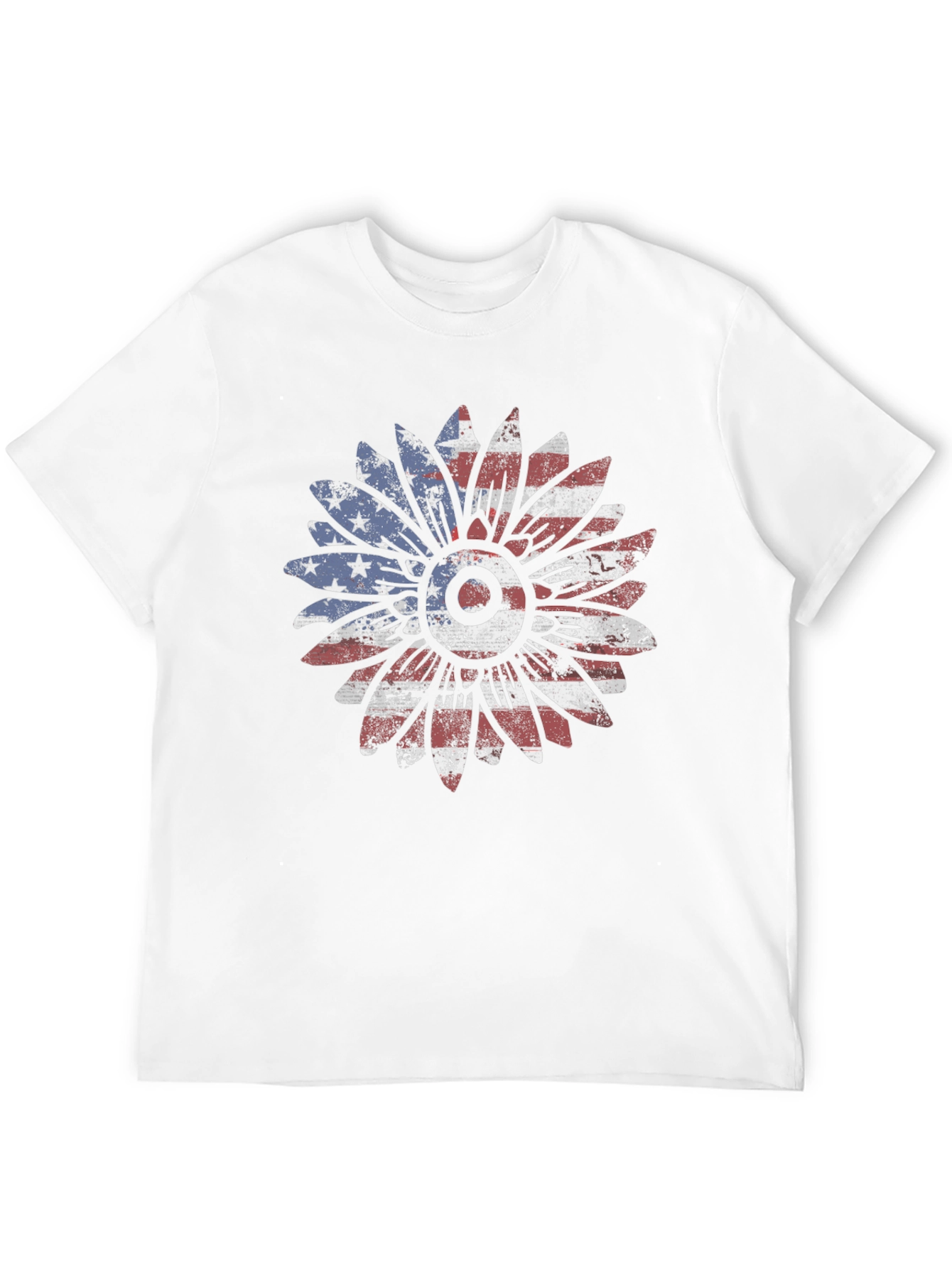 American Flag Sunflower Graphic Tee