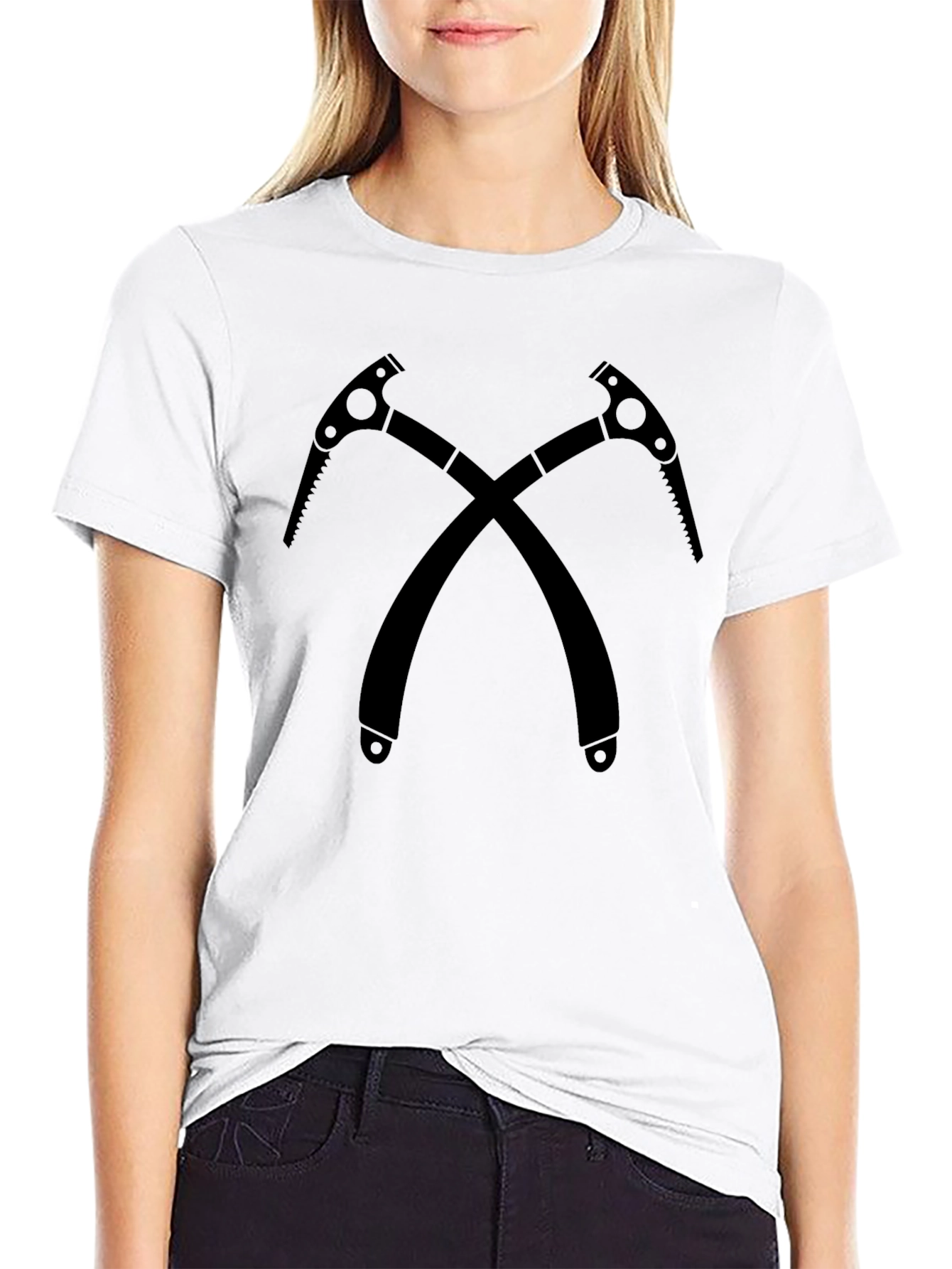 Crossed Ice Axes Black T-Shirt