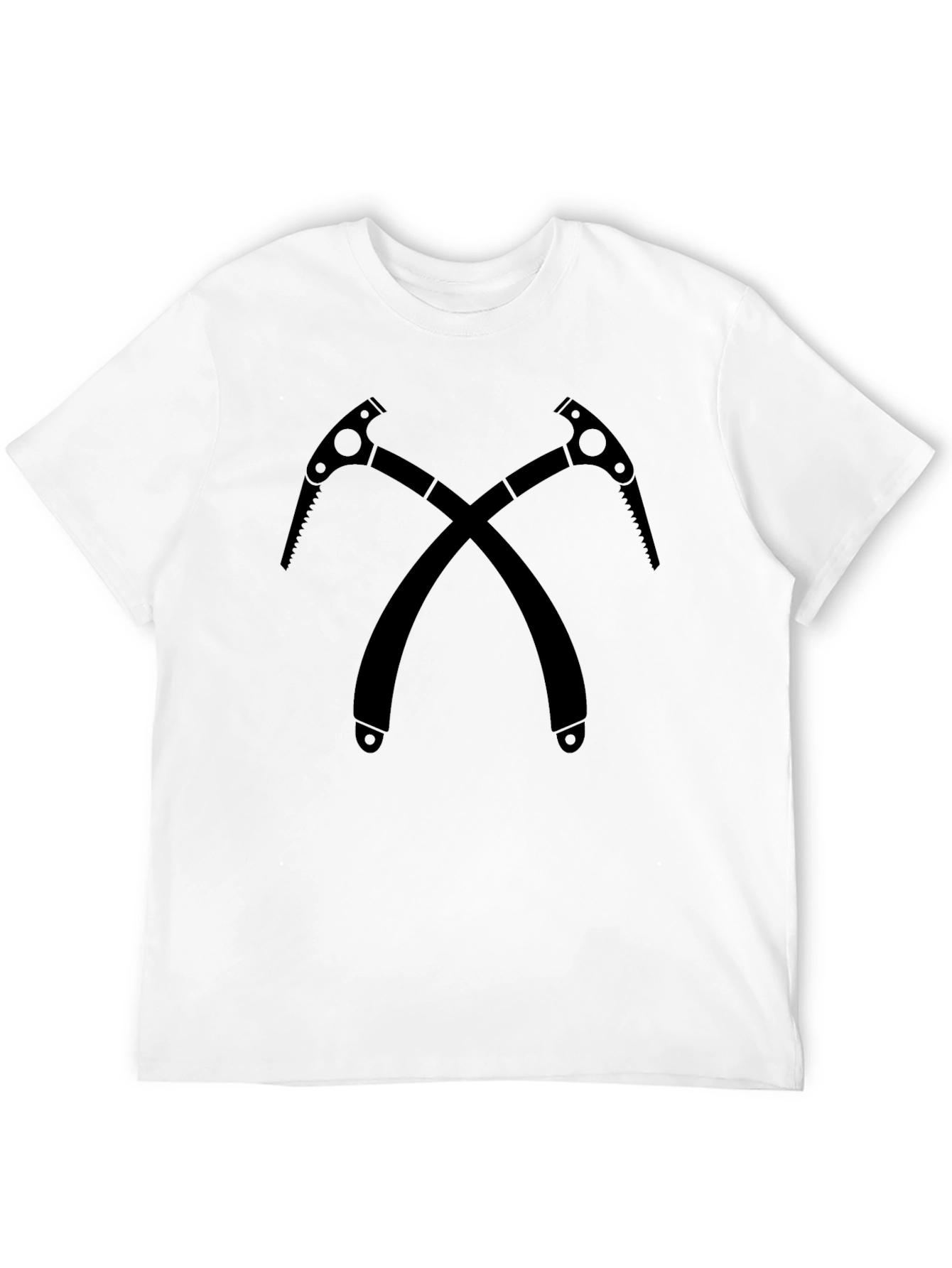 Crossed Ice Axes Black T-Shirt