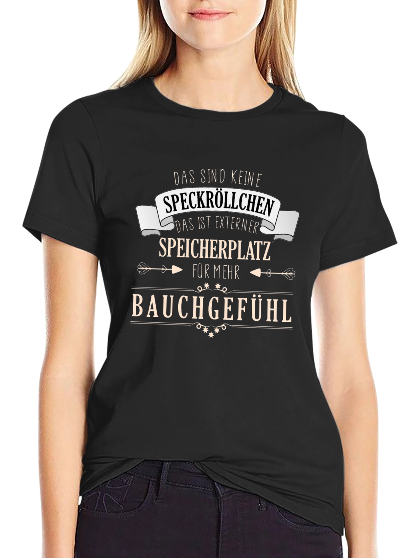 Funny German T-Shirt - Bauchgefuhl Humor Tee