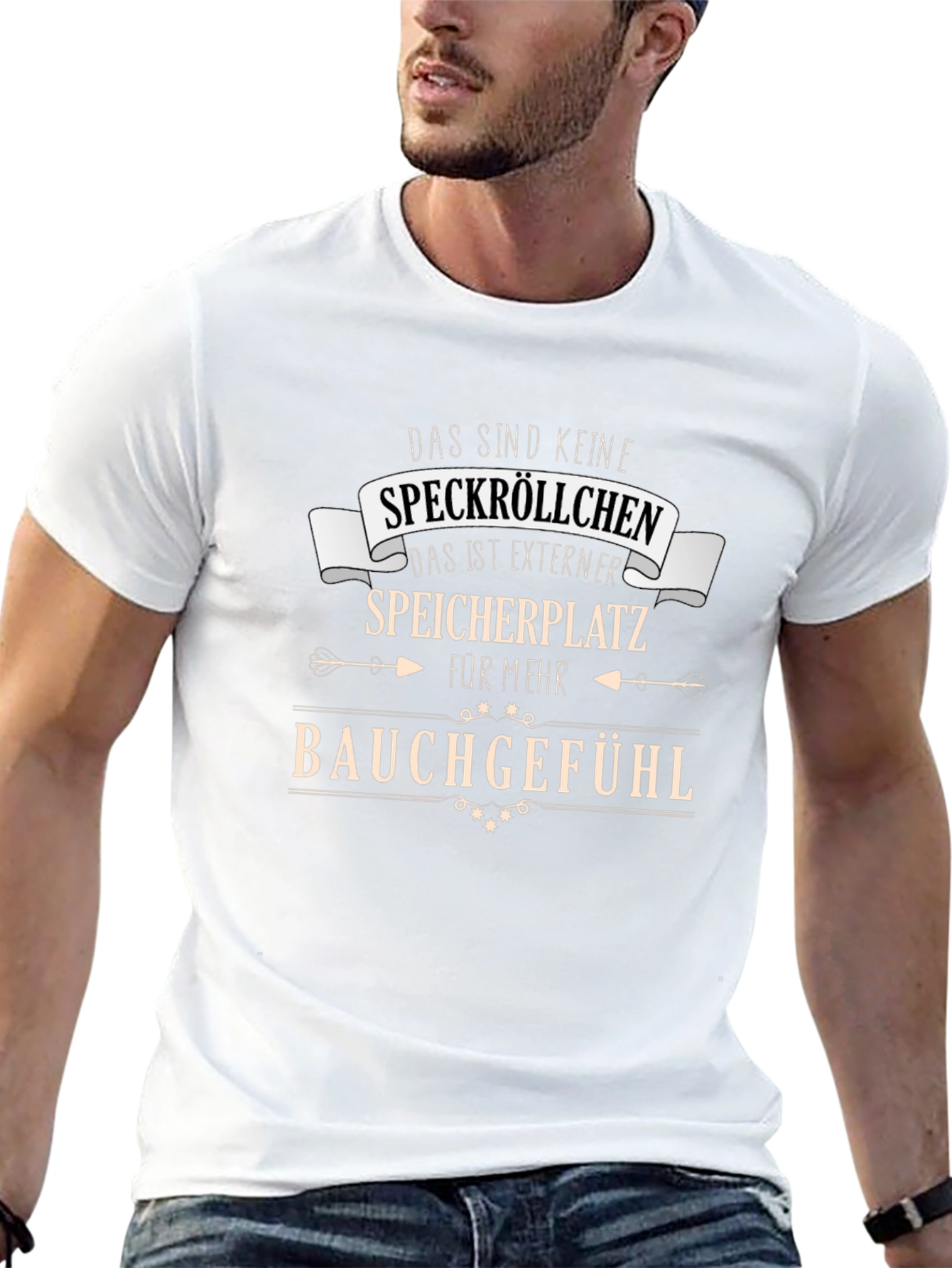 Funny German T-Shirt - Bauchgefuhl Humor Tee