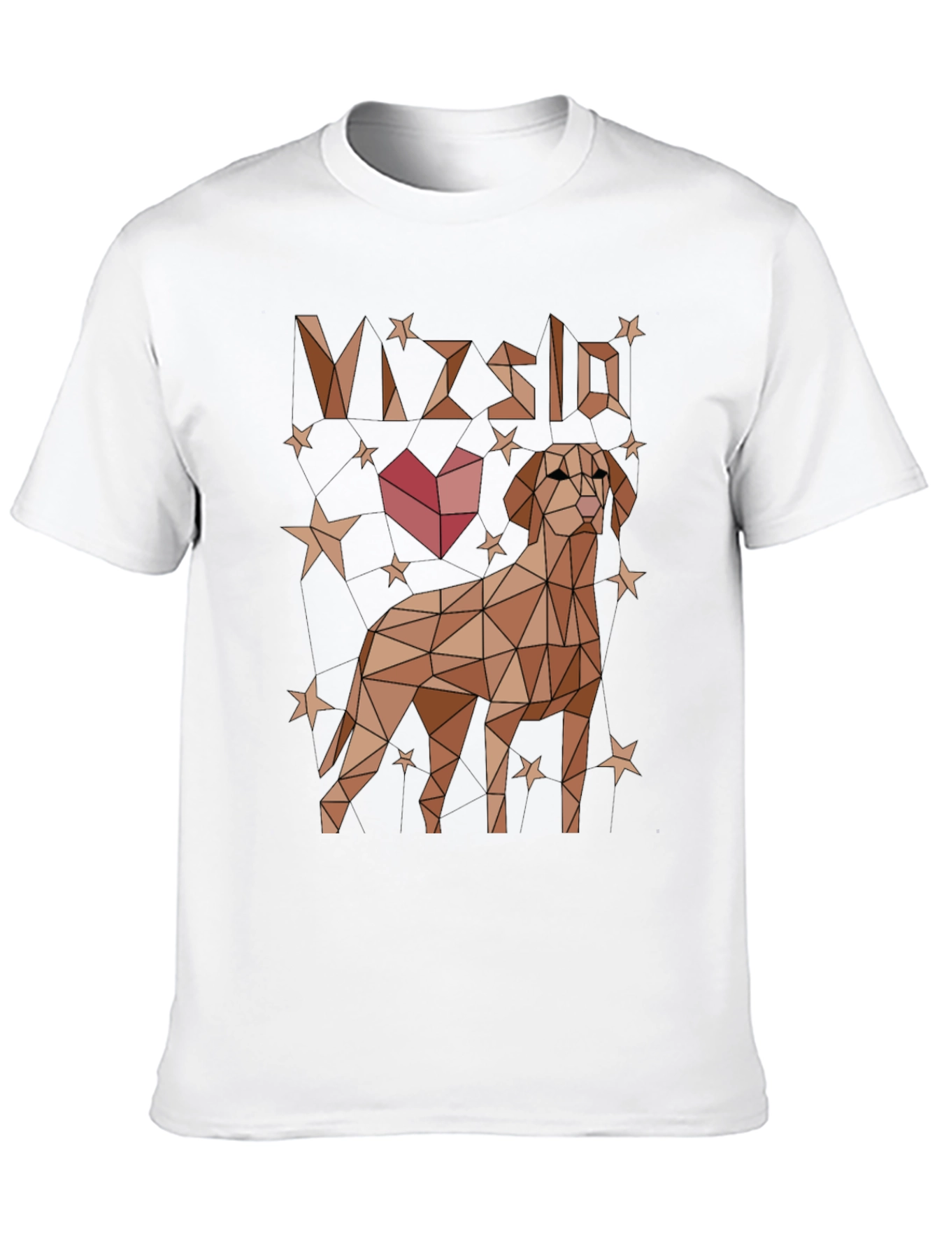 Geometric Vizsla Dog Graphic T-Shirt