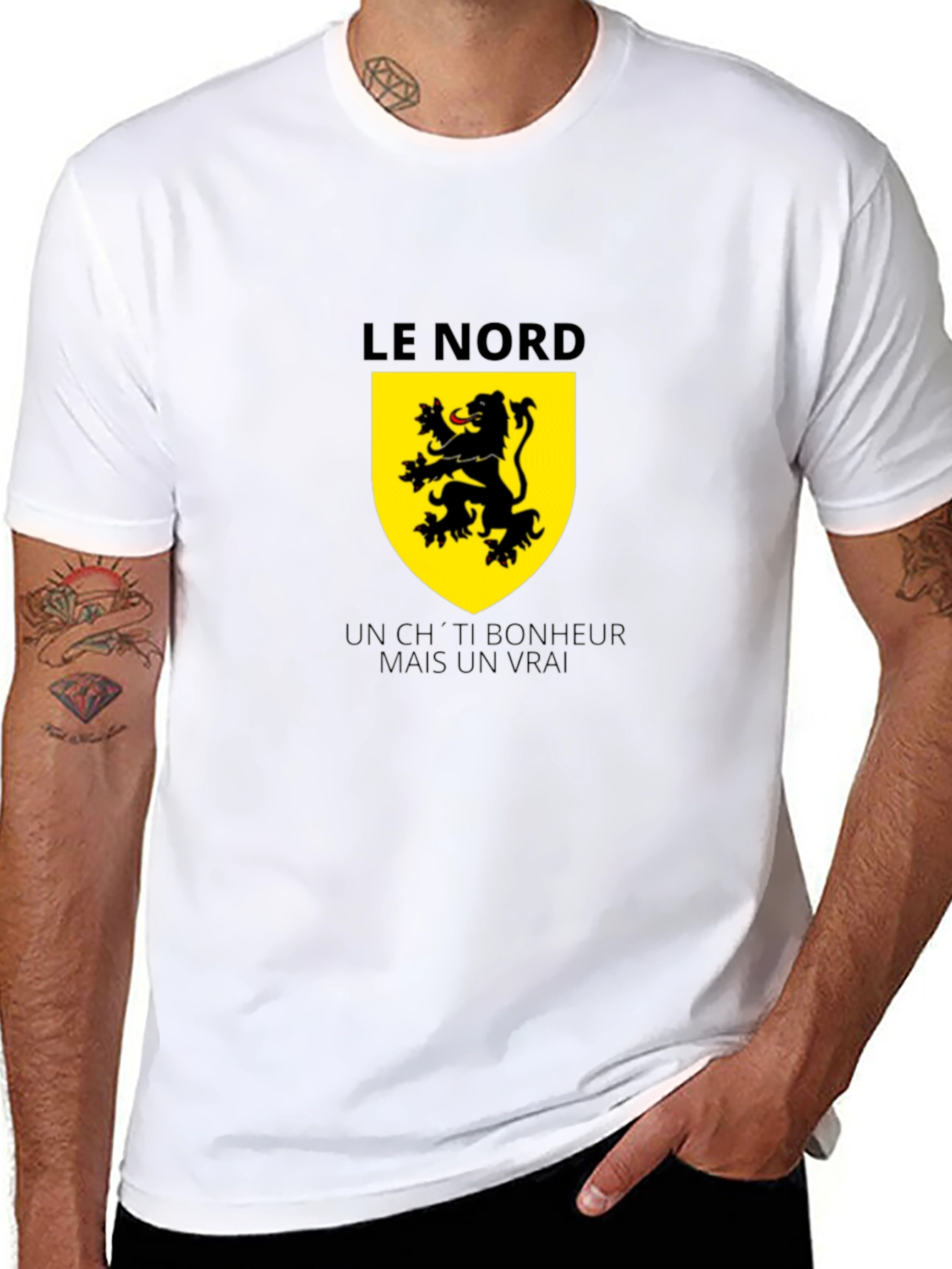 Le Nord Lion Crest Black T-Shirt