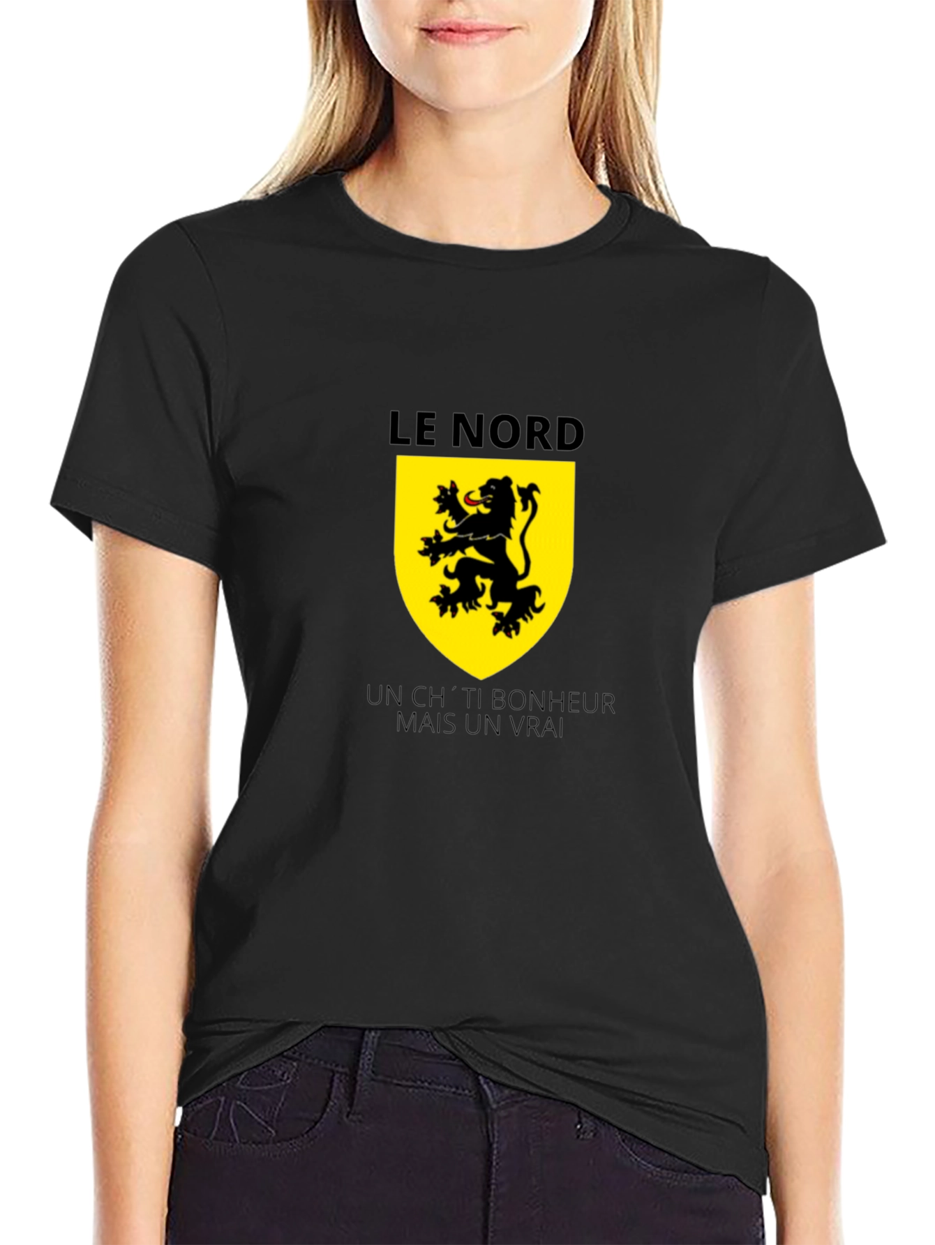 Le Nord Lion Crest Black T-Shirt