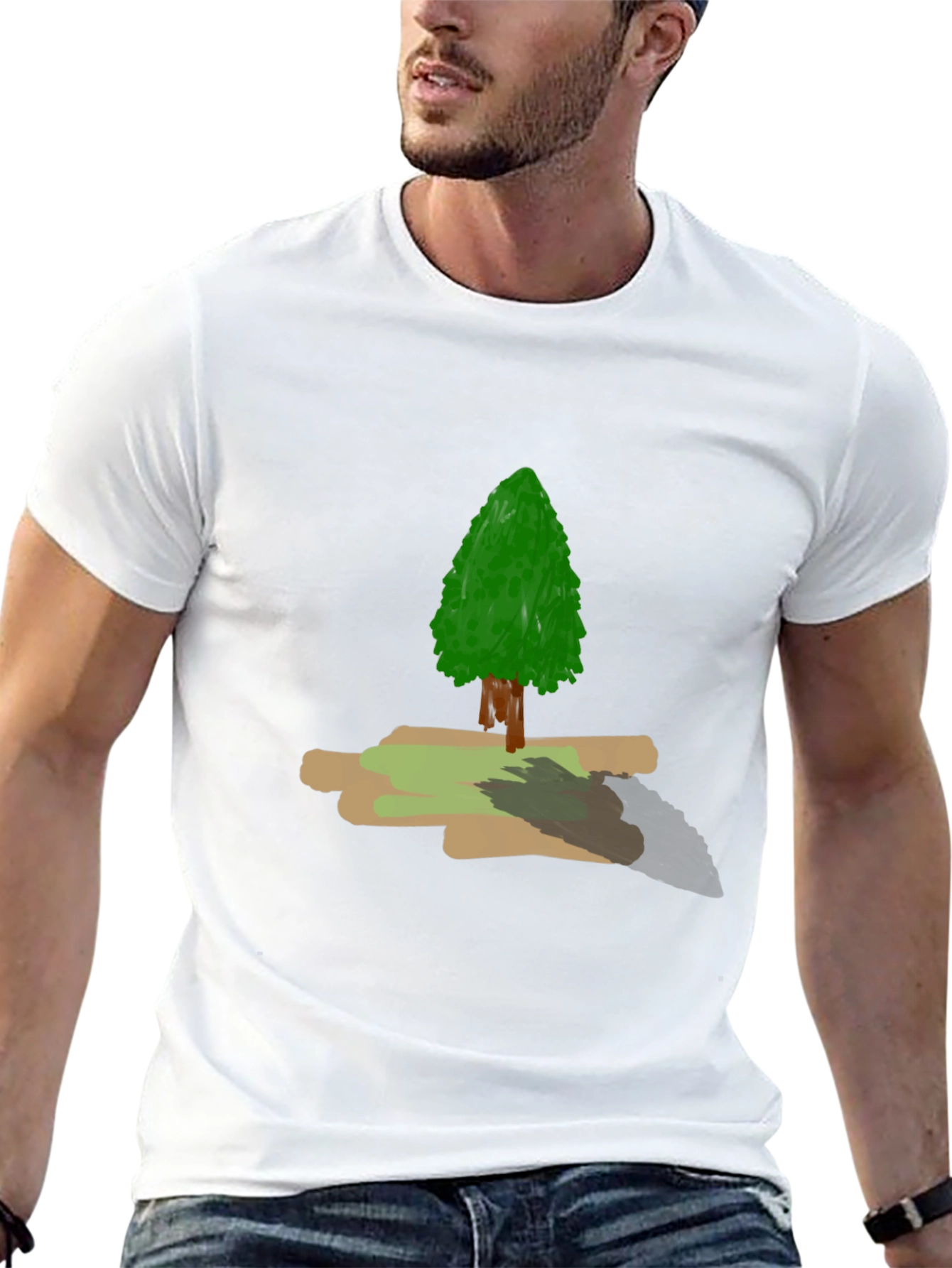 Nature Tree Graphic Tee - Mens Black T-Shirt