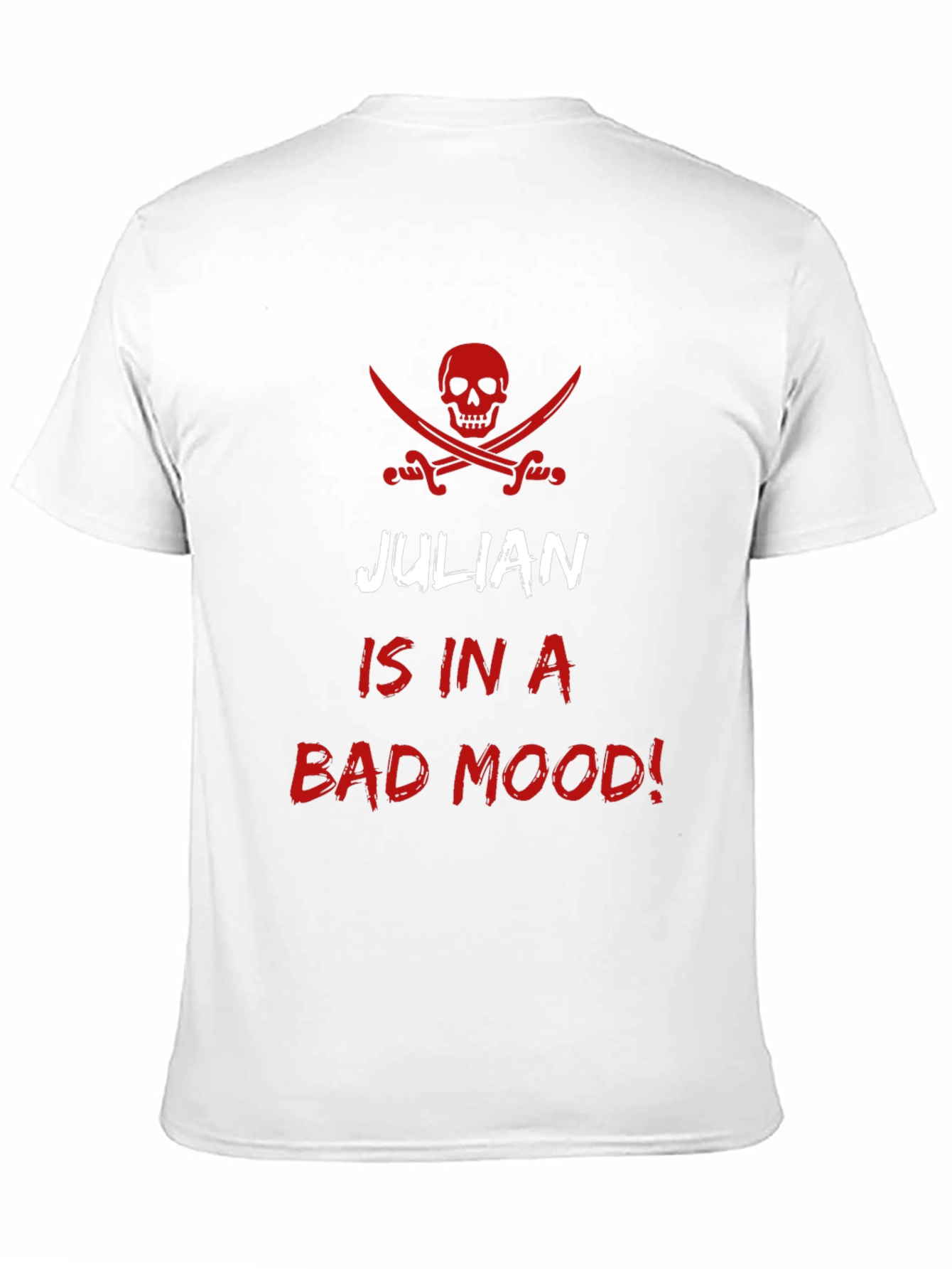 Julian in a Bad Mood Mens Black T-Shirt