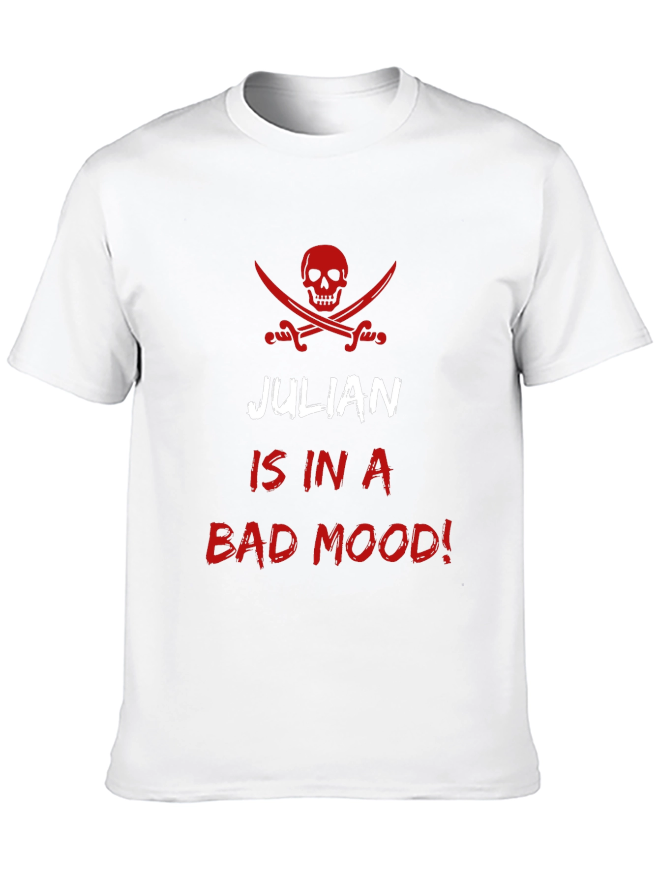 Julian in a Bad Mood Mens Black T-Shirt