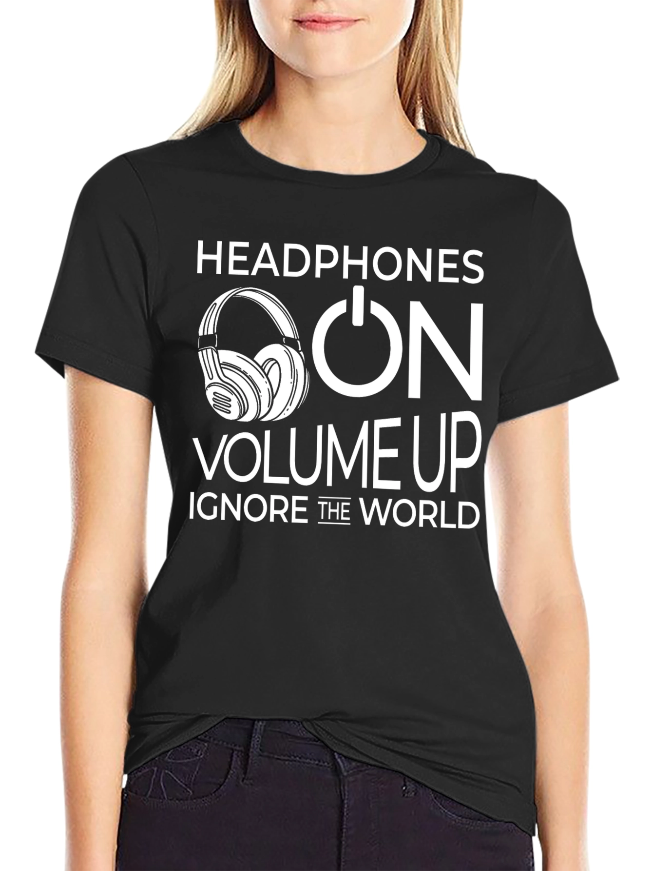 Headphones On Volume Up T-Shirt