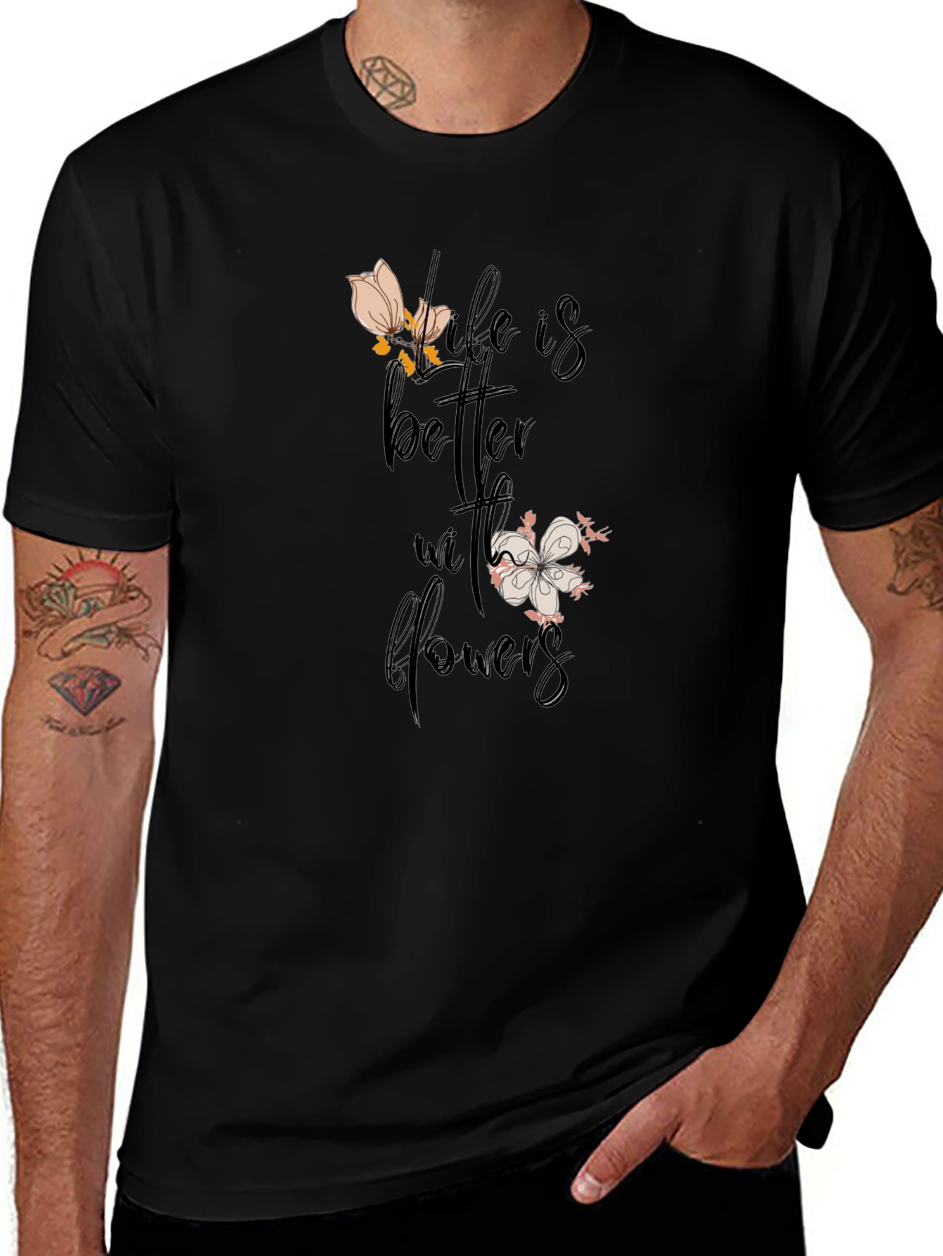Life is Better with Flowers Graphic Tee
