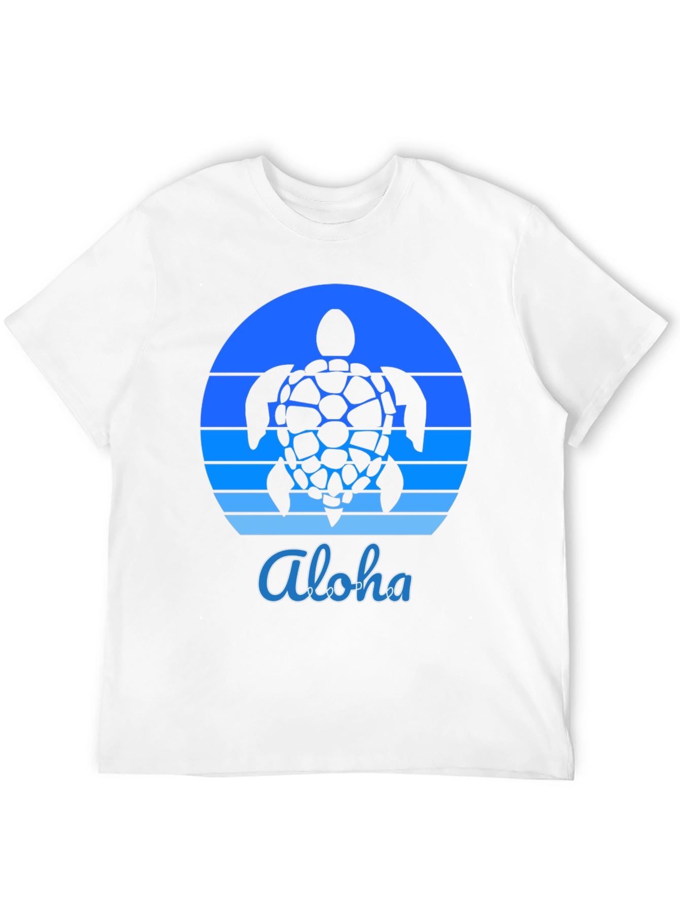 Aloha Turtle Sunset Graphic Tee - Black