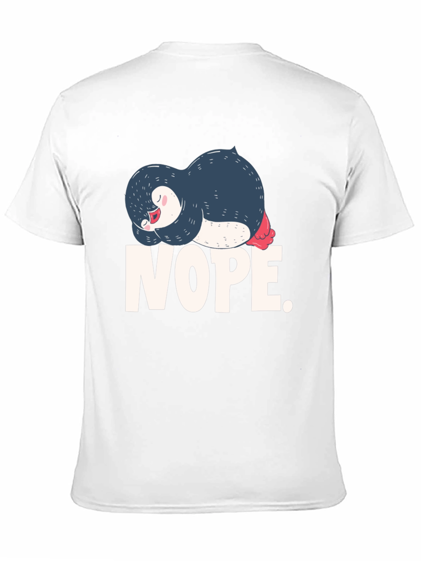 Nope Penguin Graphic T-Shirt