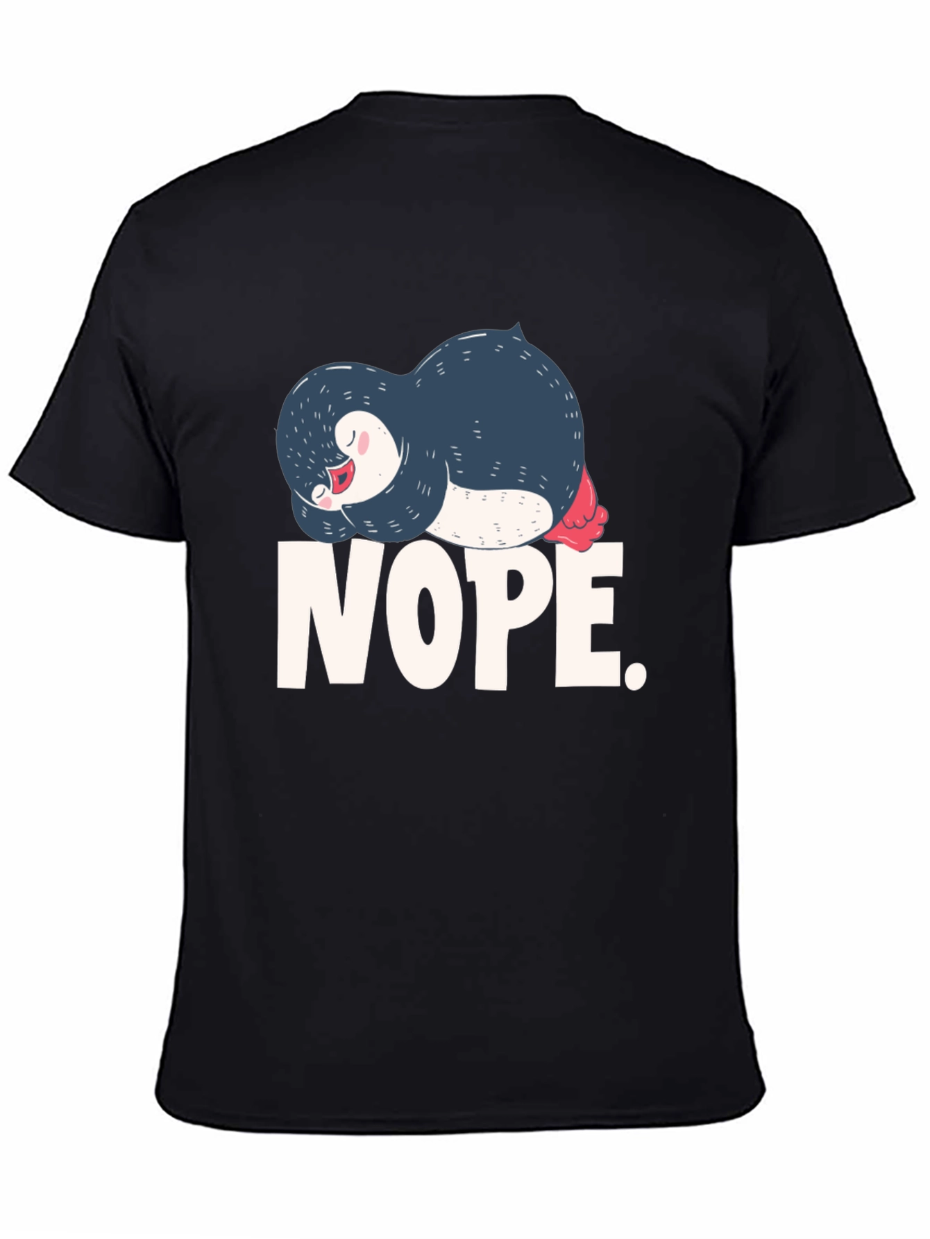 Nope Penguin Graphic T-Shirt
