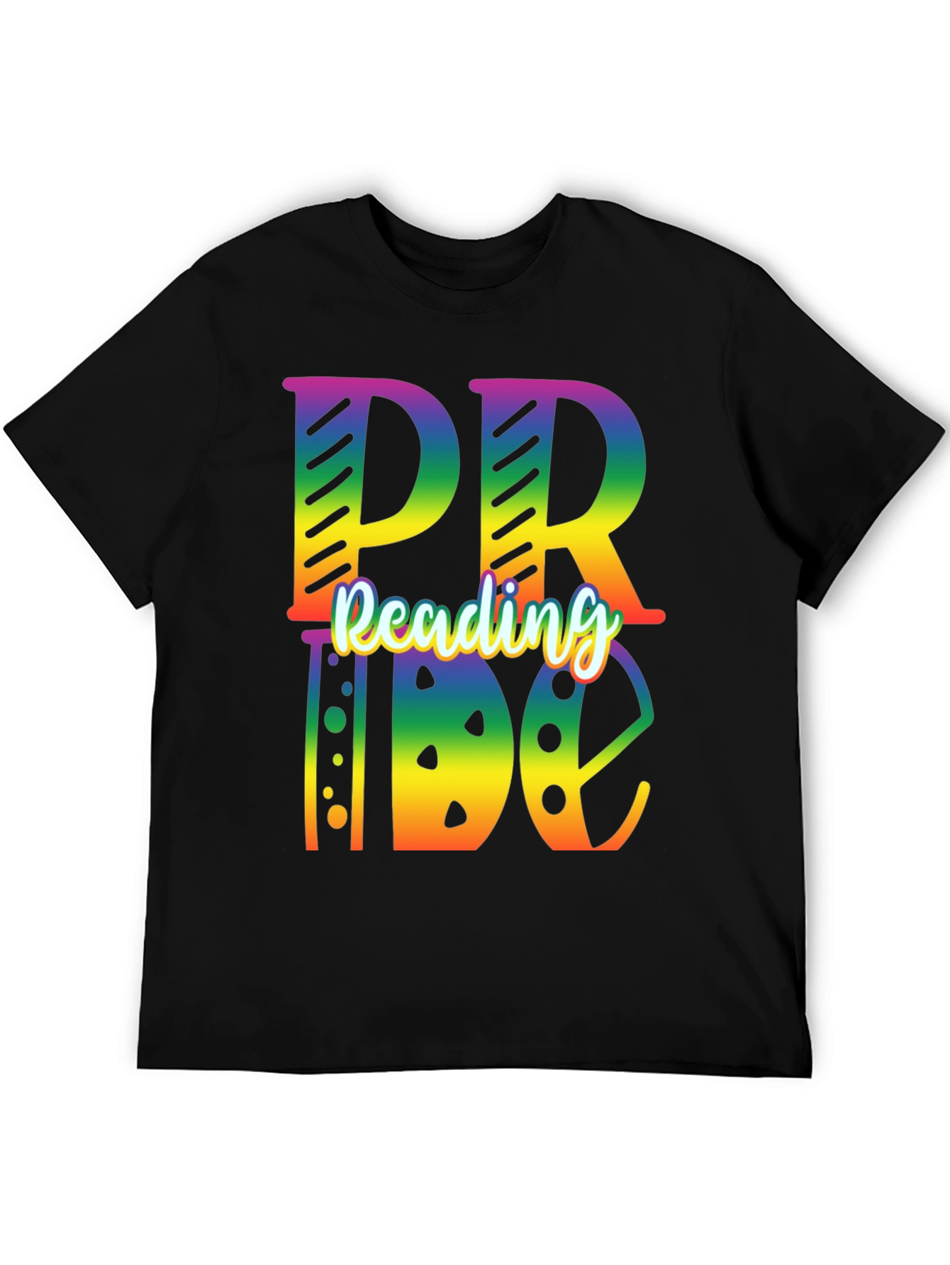 Reading Pride Rainbow Graphic T-Shirt
