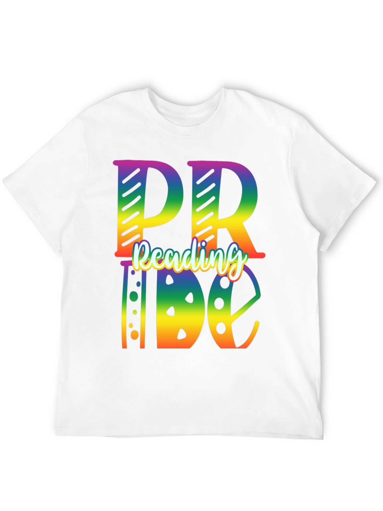 Reading Pride Rainbow Graphic T-Shirt