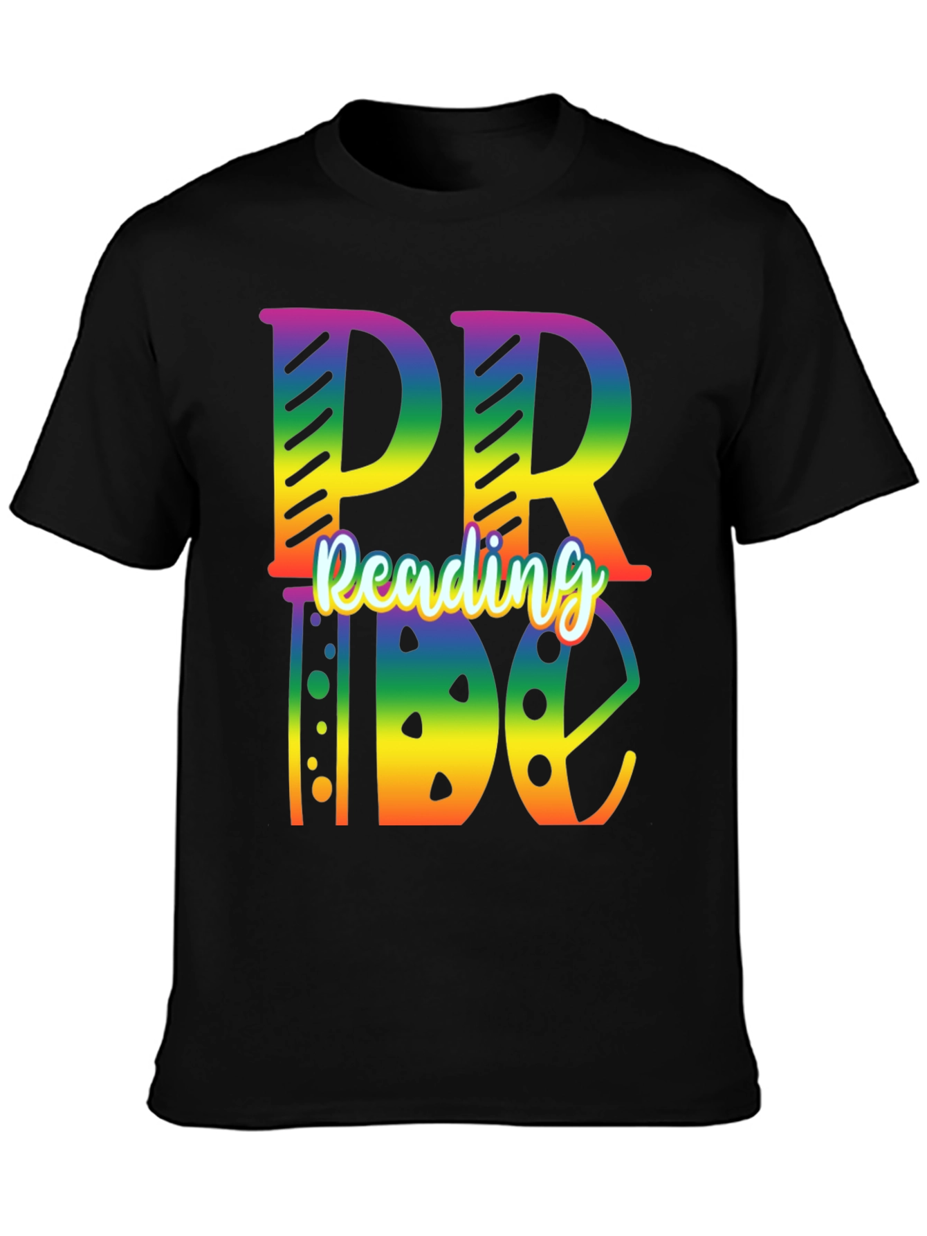Reading Pride Rainbow Graphic T-Shirt