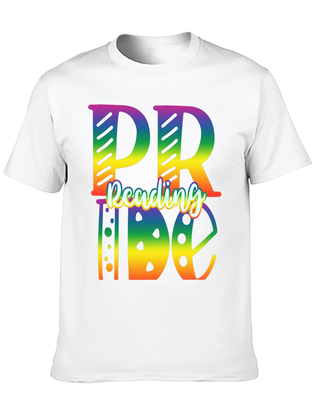 Reading Pride Rainbow Graphic T-Shirt