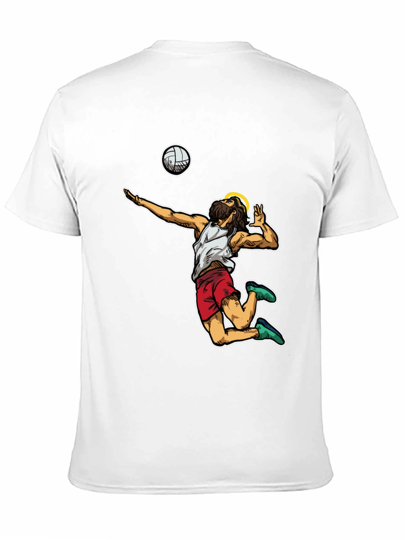 Volleyball Jesus Graphic T-Shirt