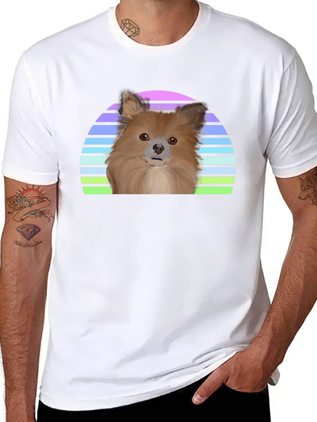 Retro Dog Graphic T-Shirt - Fun & Unique