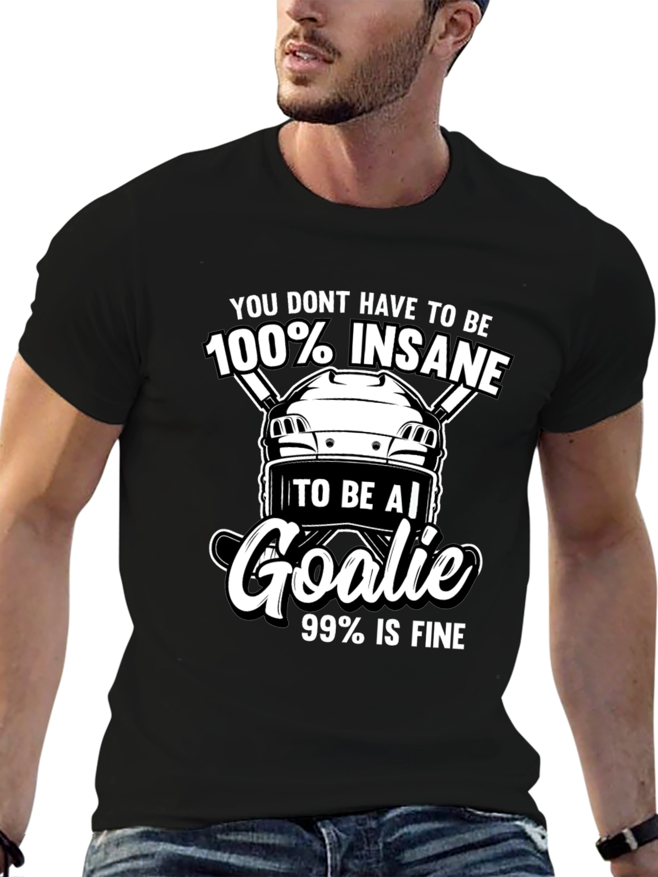 Hockey Goalie T-Shirt - Insane Goalie Tee