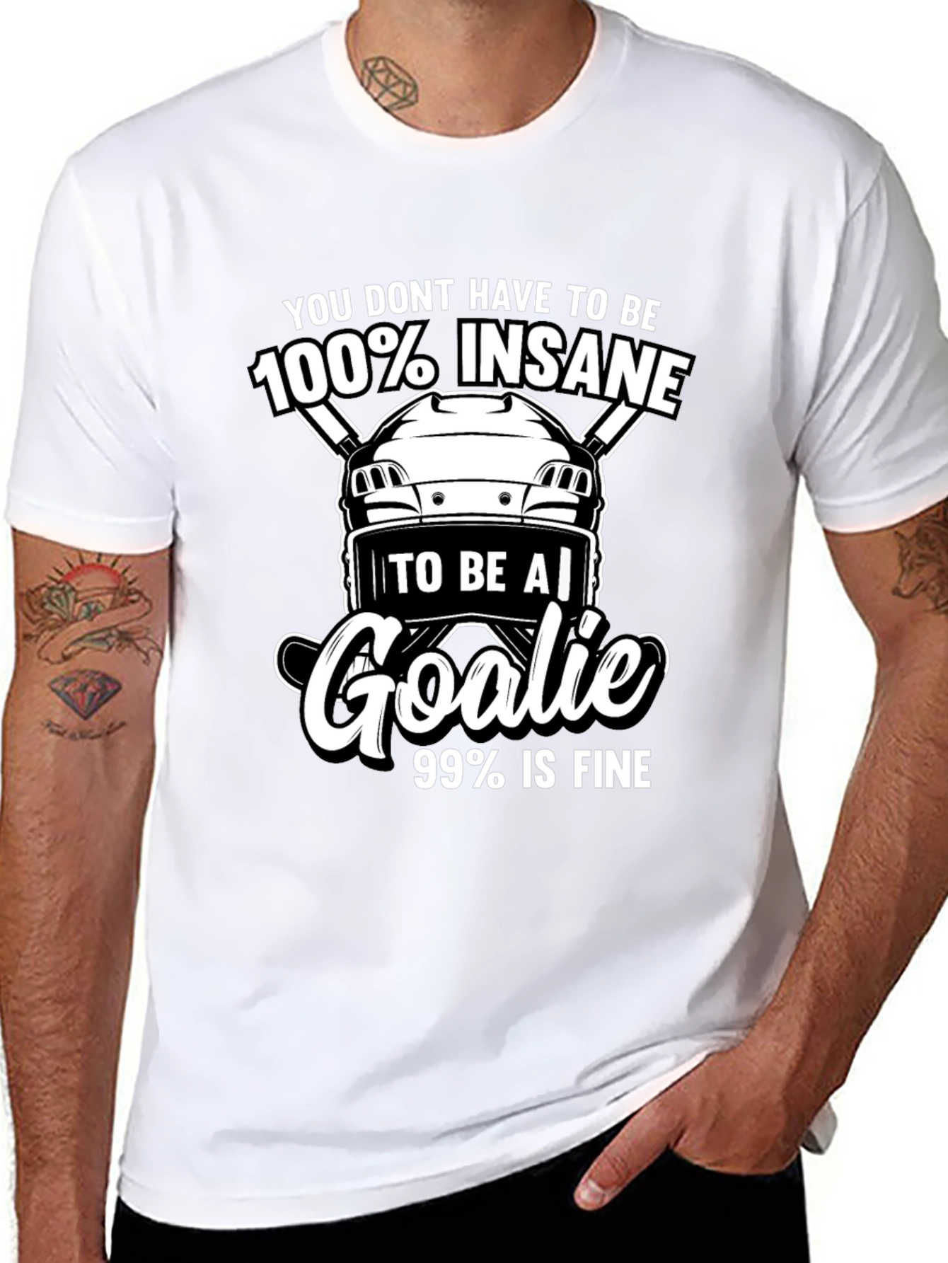 Hockey Goalie T-Shirt - Insane Goalie Tee