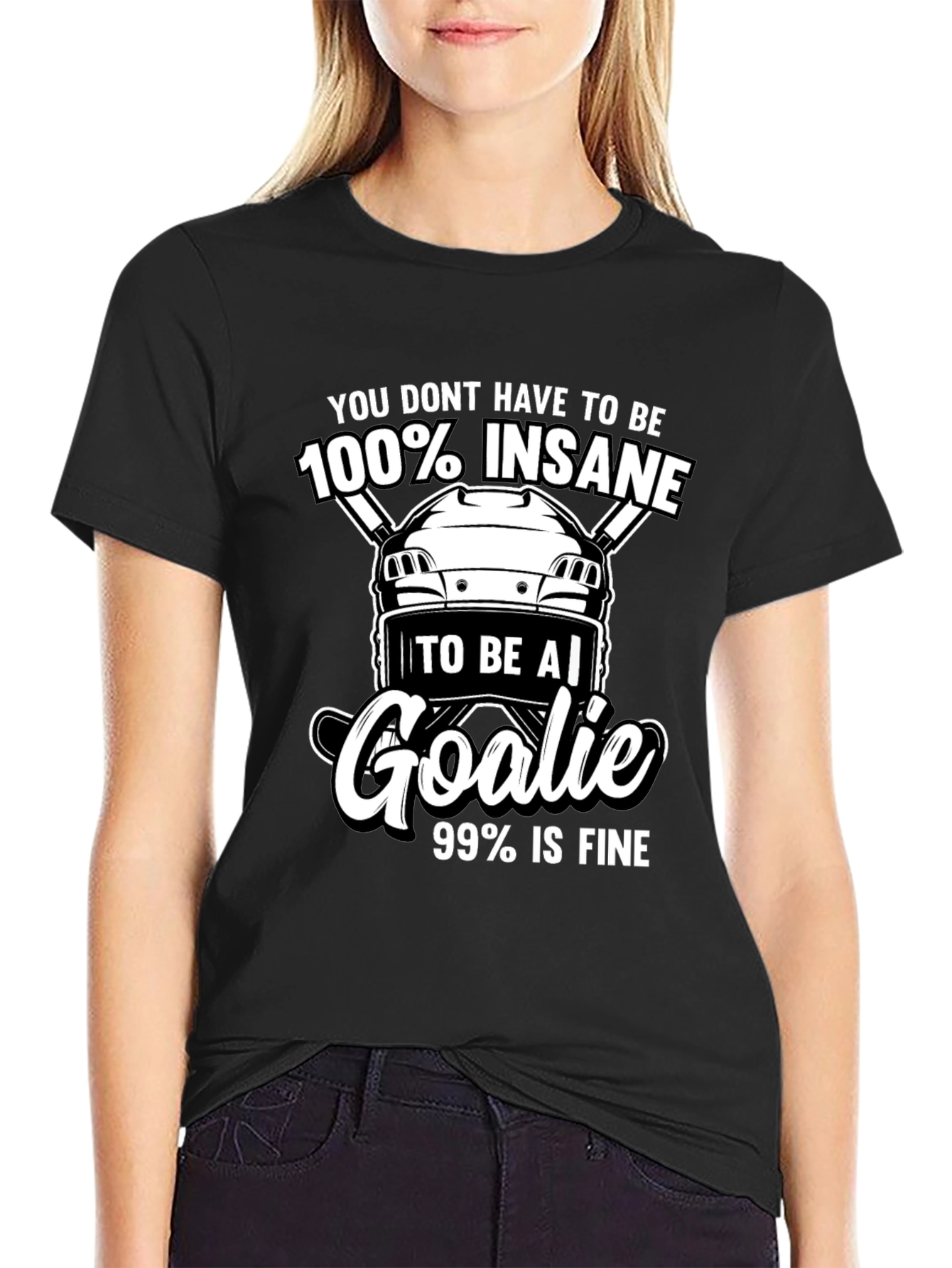 Hockey Goalie T-Shirt - Insane Goalie Tee