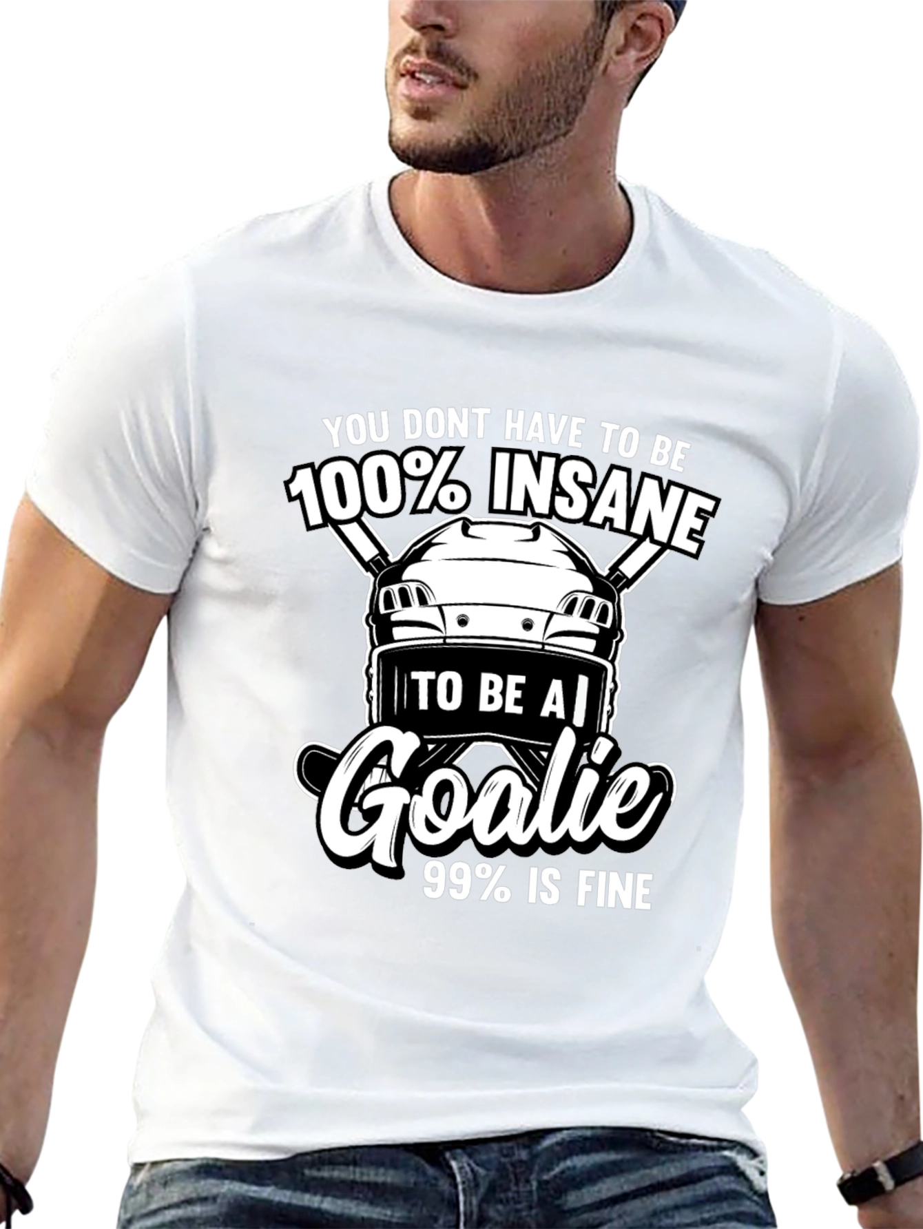 Hockey Goalie T-Shirt - Insane Goalie Tee