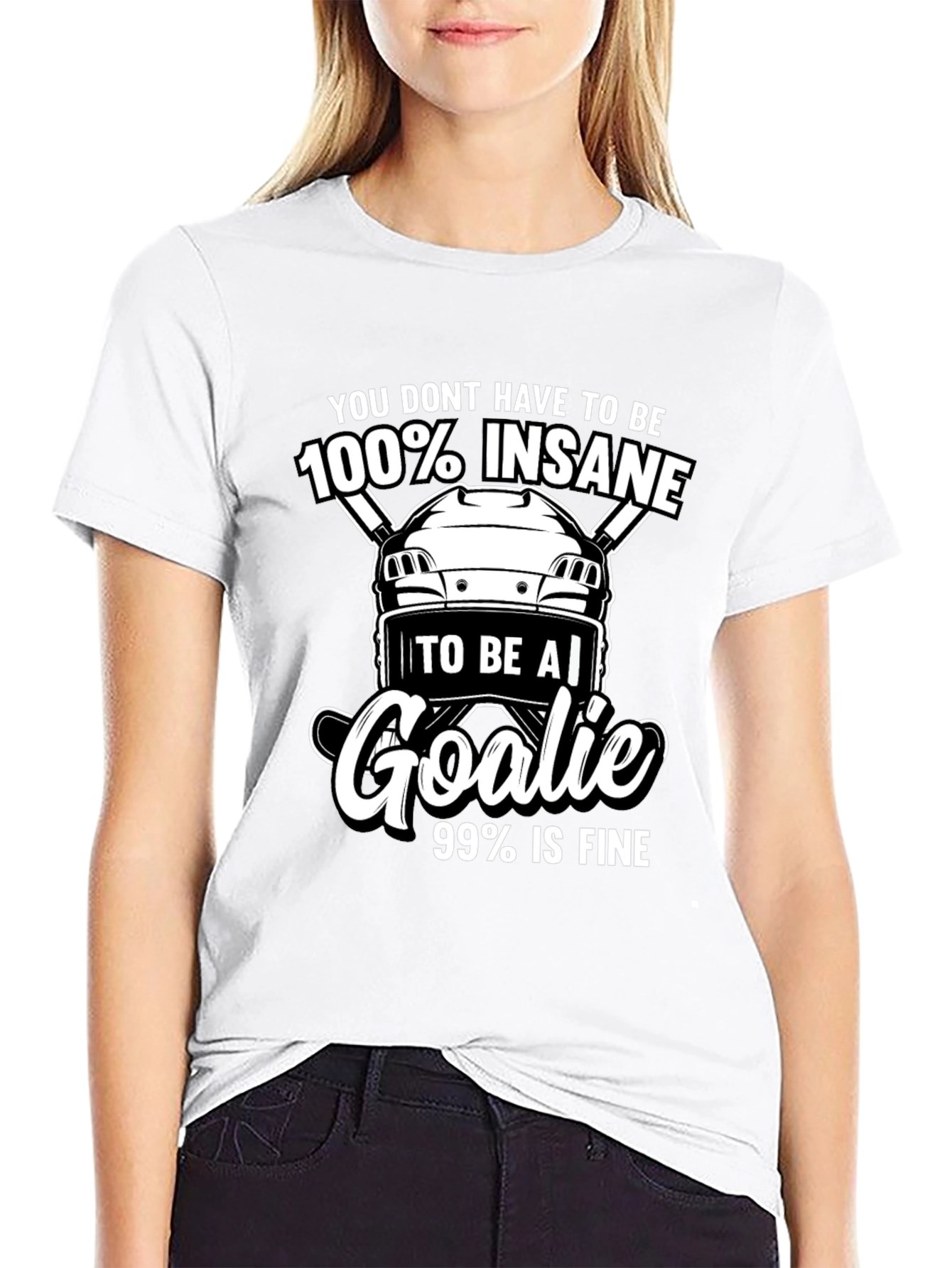 Hockey Goalie T-Shirt - Insane Goalie Tee