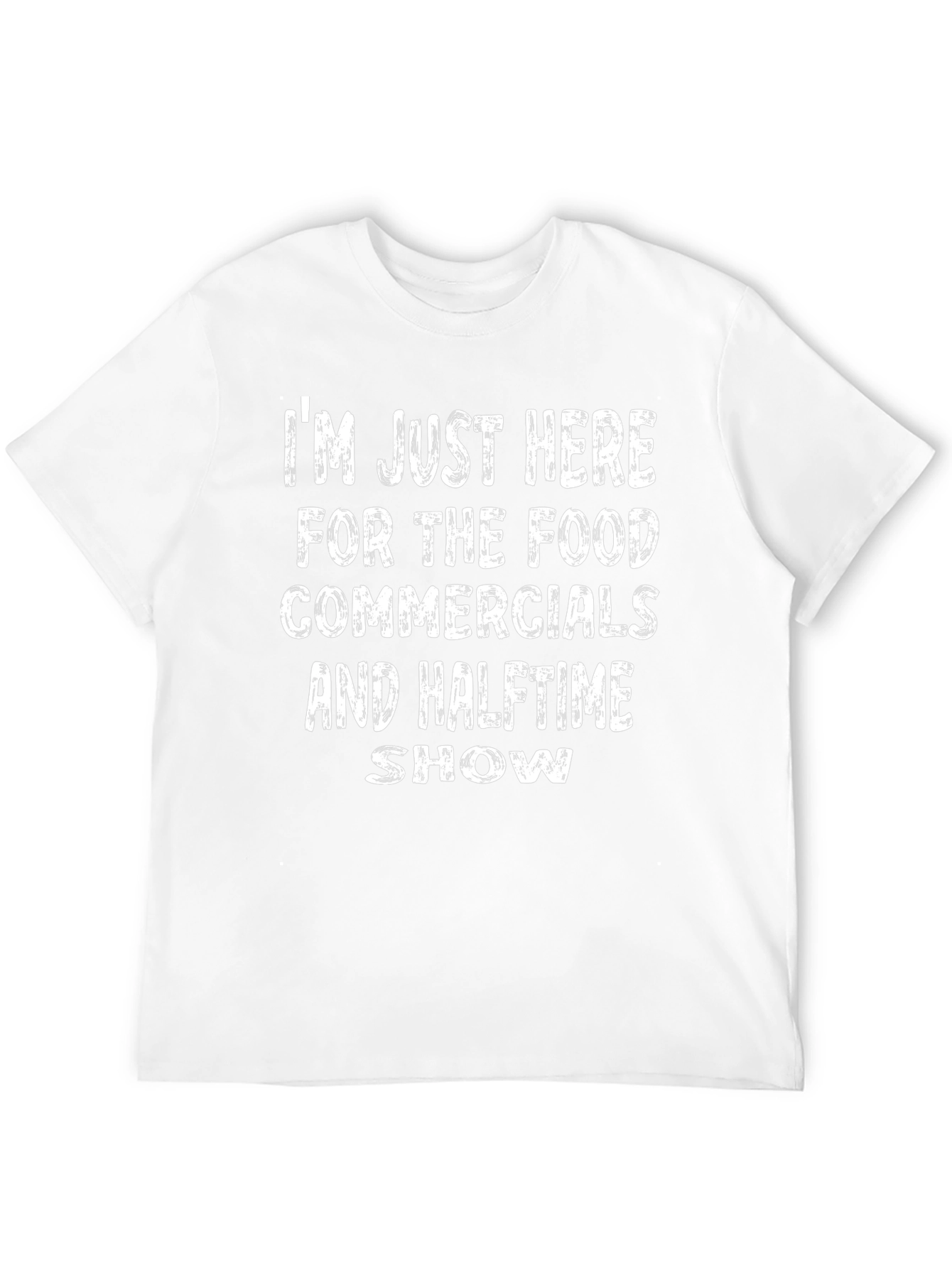Funny Football Game Day T-Shirt: Food Commercials Halftime