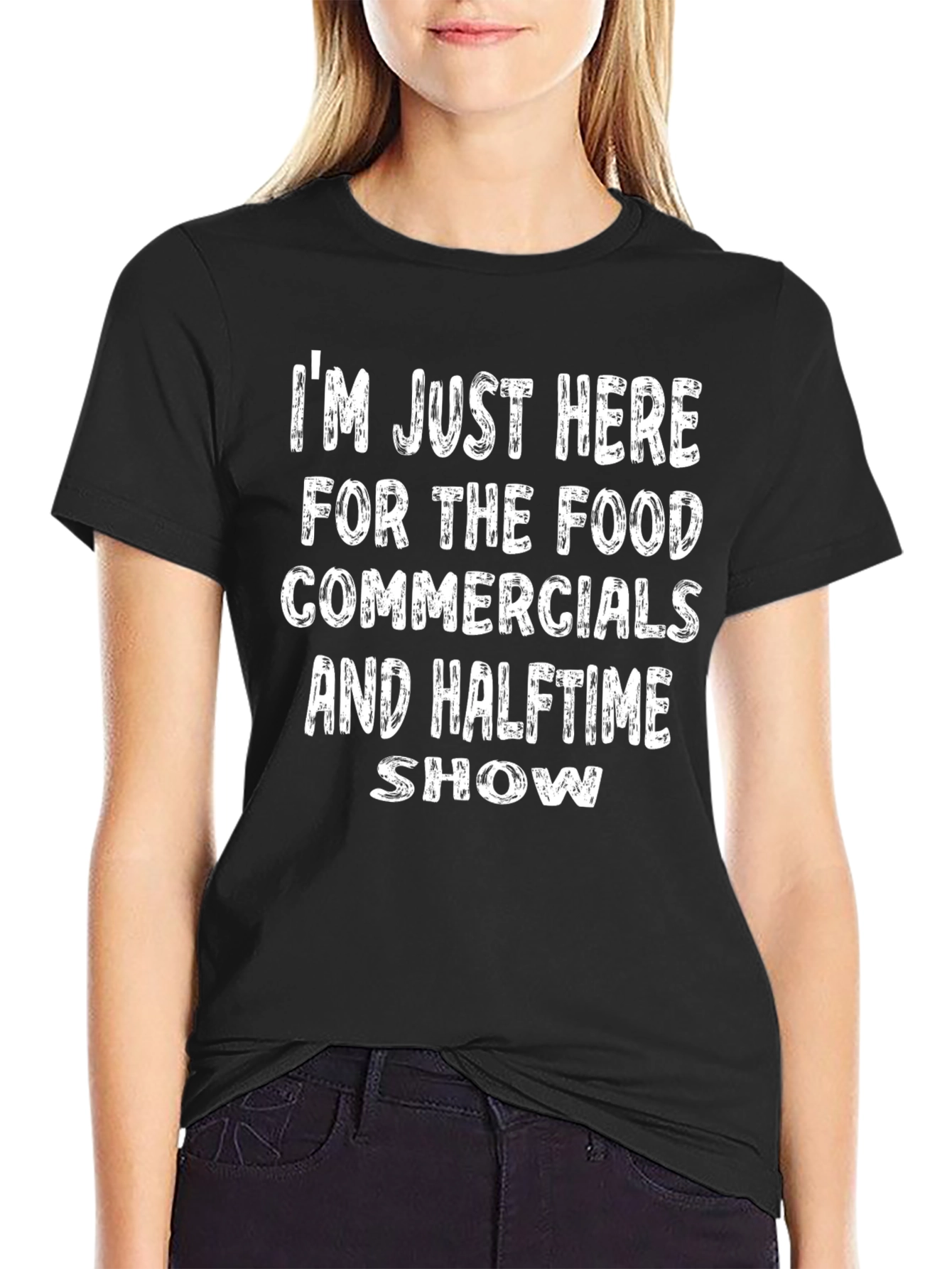 Funny Football Game Day T-Shirt: Food Commercials Halftime