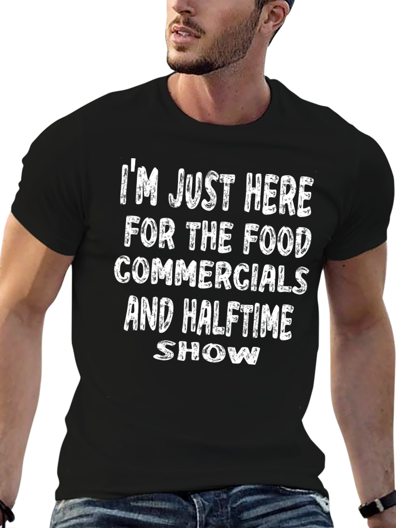 Funny Football Game Day T-Shirt: Food Commercials Halftime