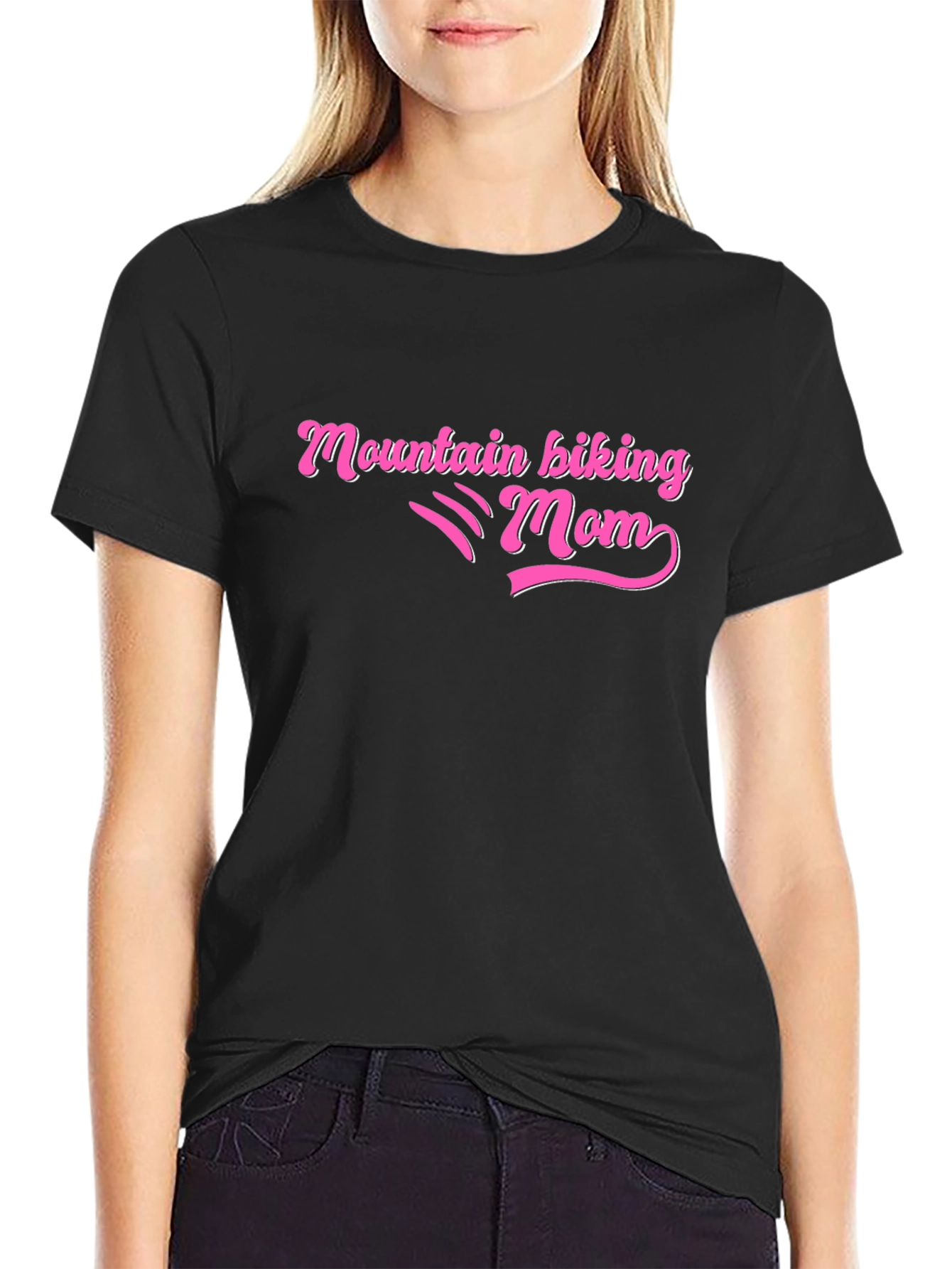 Mountain Biking Mom Graphic T-Shirt