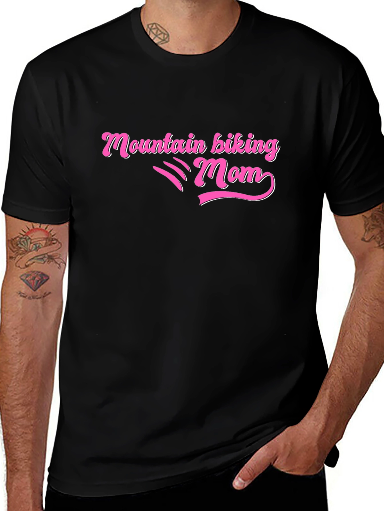 Mountain Biking Mom Graphic T-Shirt