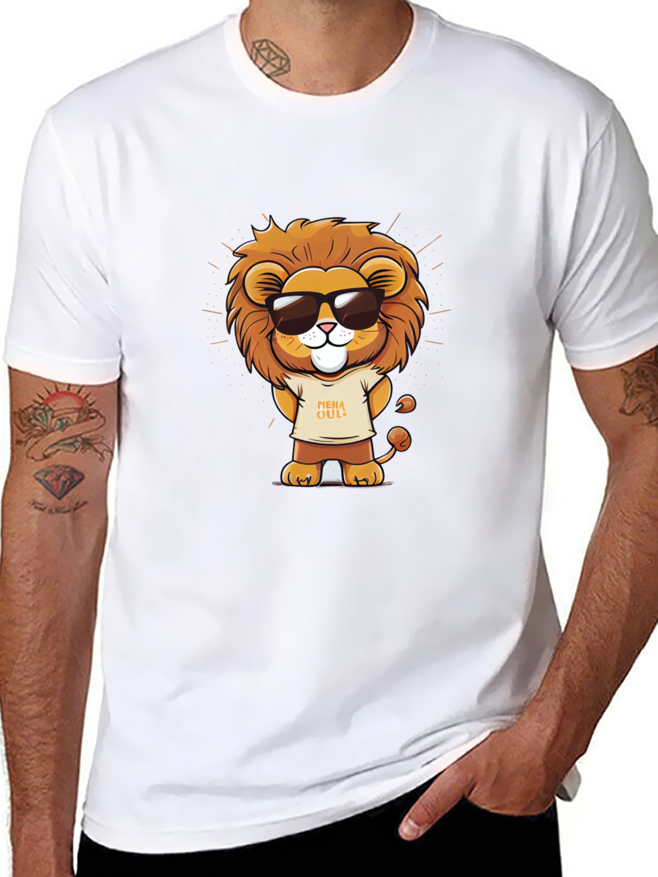 Cool Lion Graphic T-Shirt
