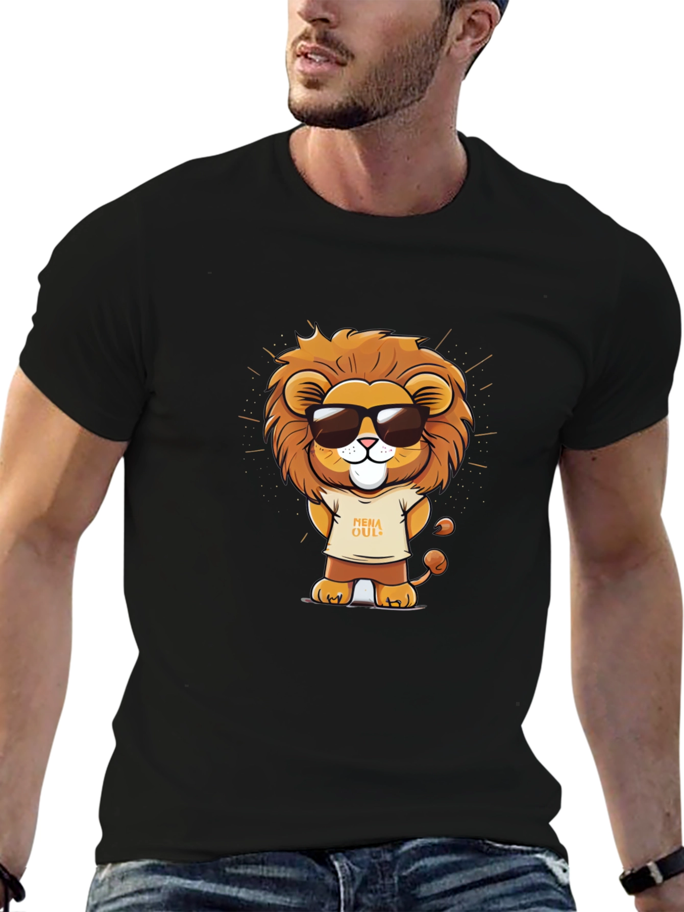 Cool Lion Graphic T-Shirt