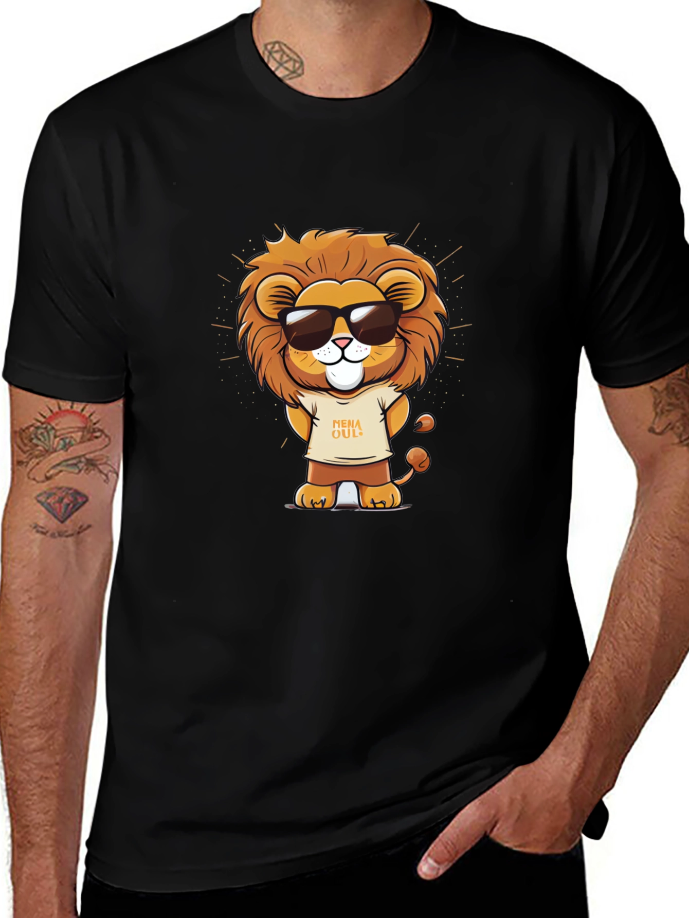 Cool Lion Graphic T-Shirt