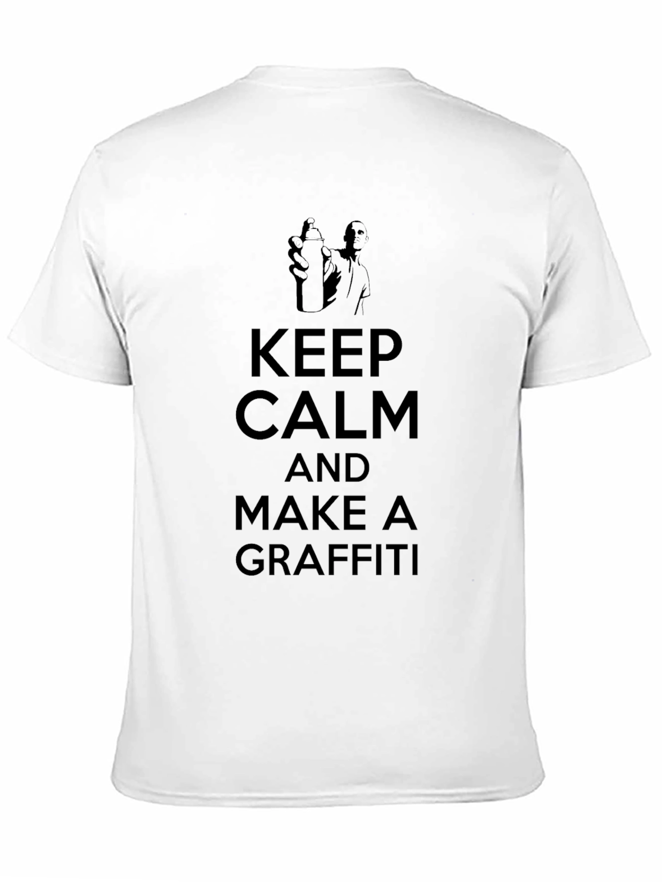 Keep Calm and Make Graffiti Black Graphic Tee