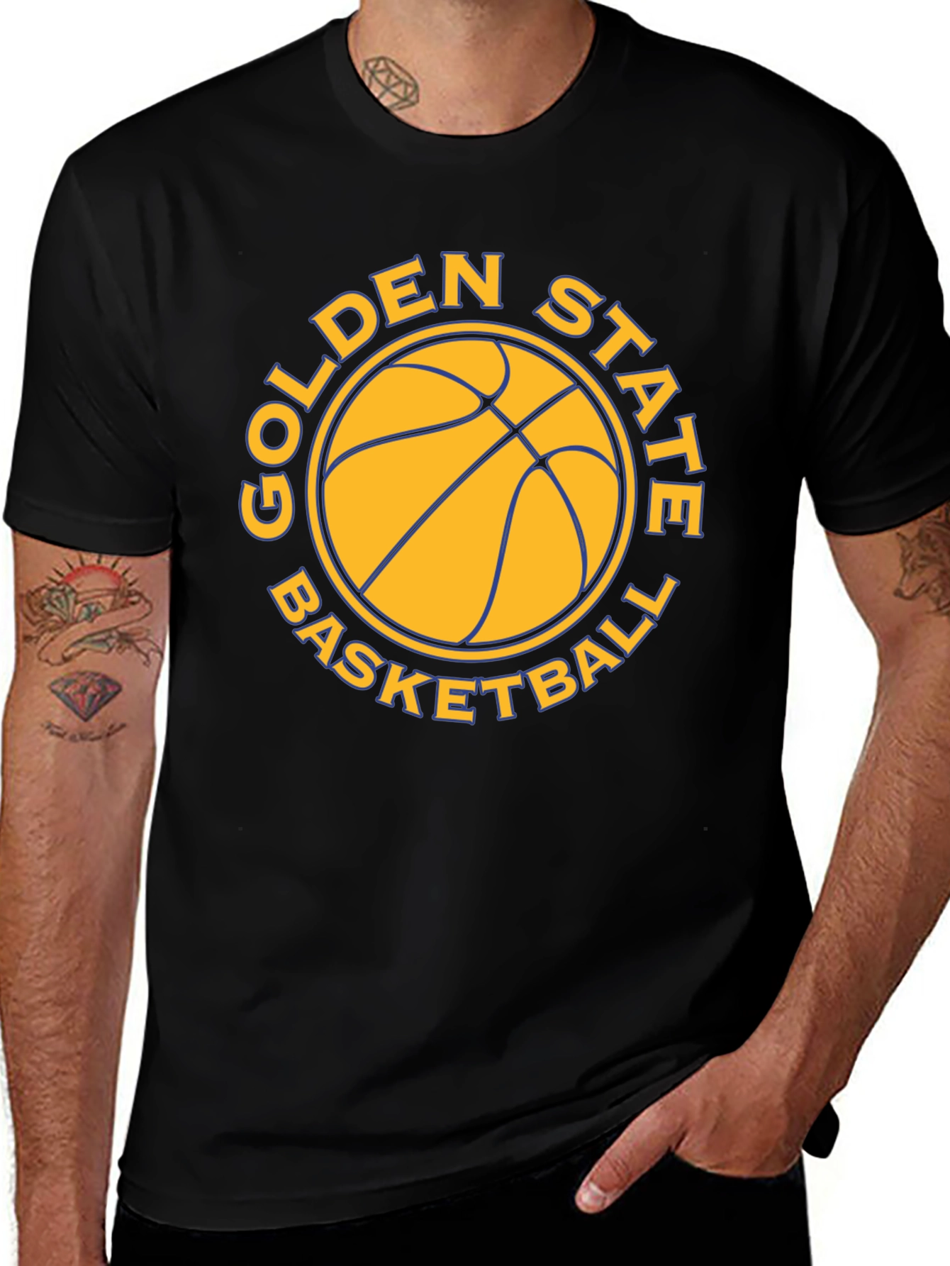 Golden State Basketball Black T-Shirt