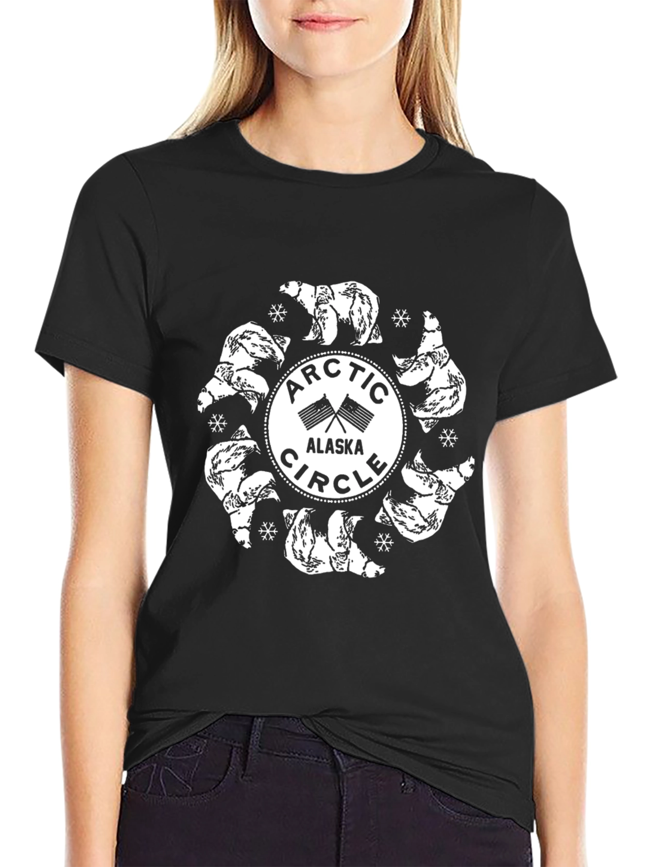 Arctic Circle Alaska Polar Bear Graphic Tee