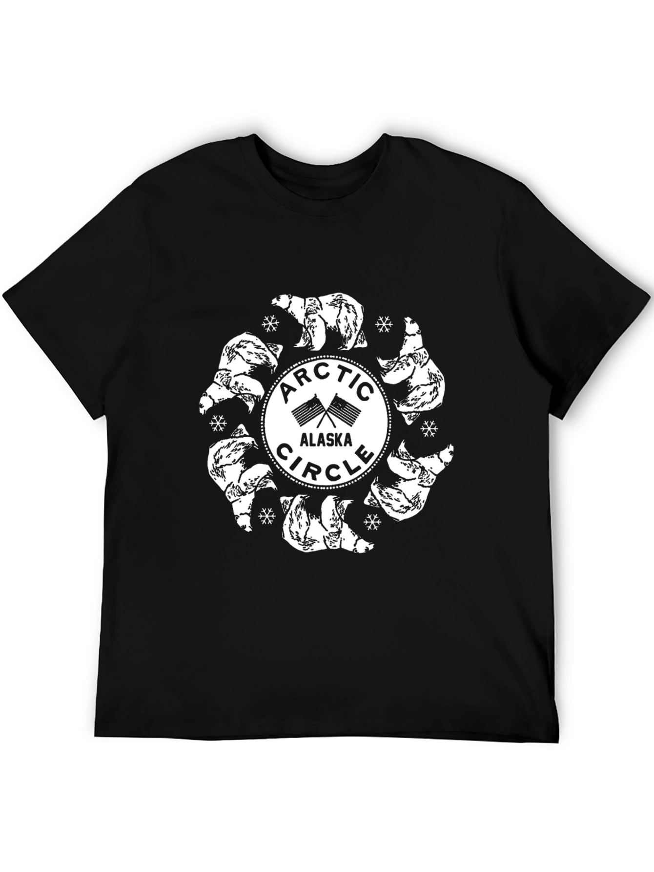 Arctic Circle Alaska Polar Bear Graphic Tee