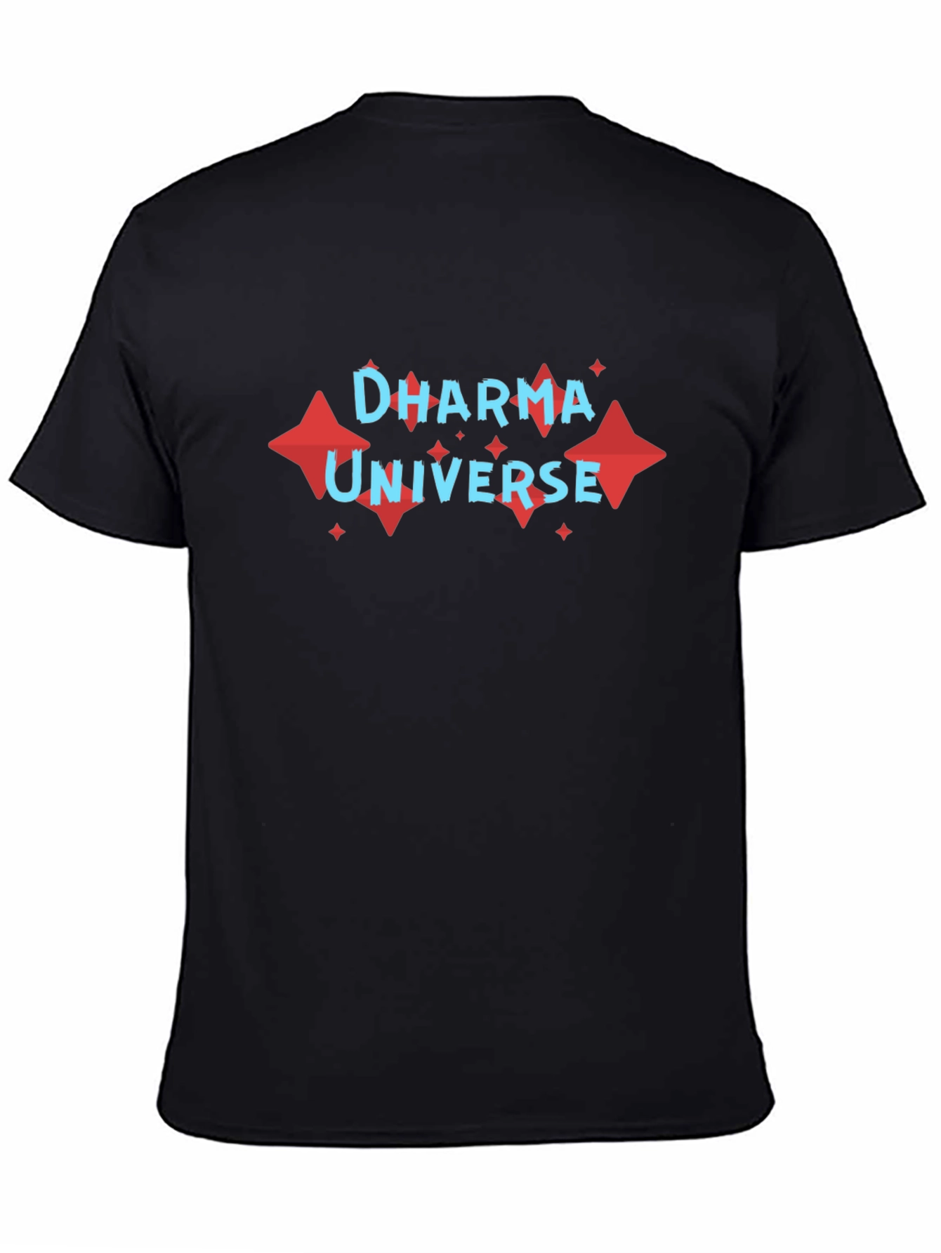 Dharma Universe Graphic Print Black T-Shirt