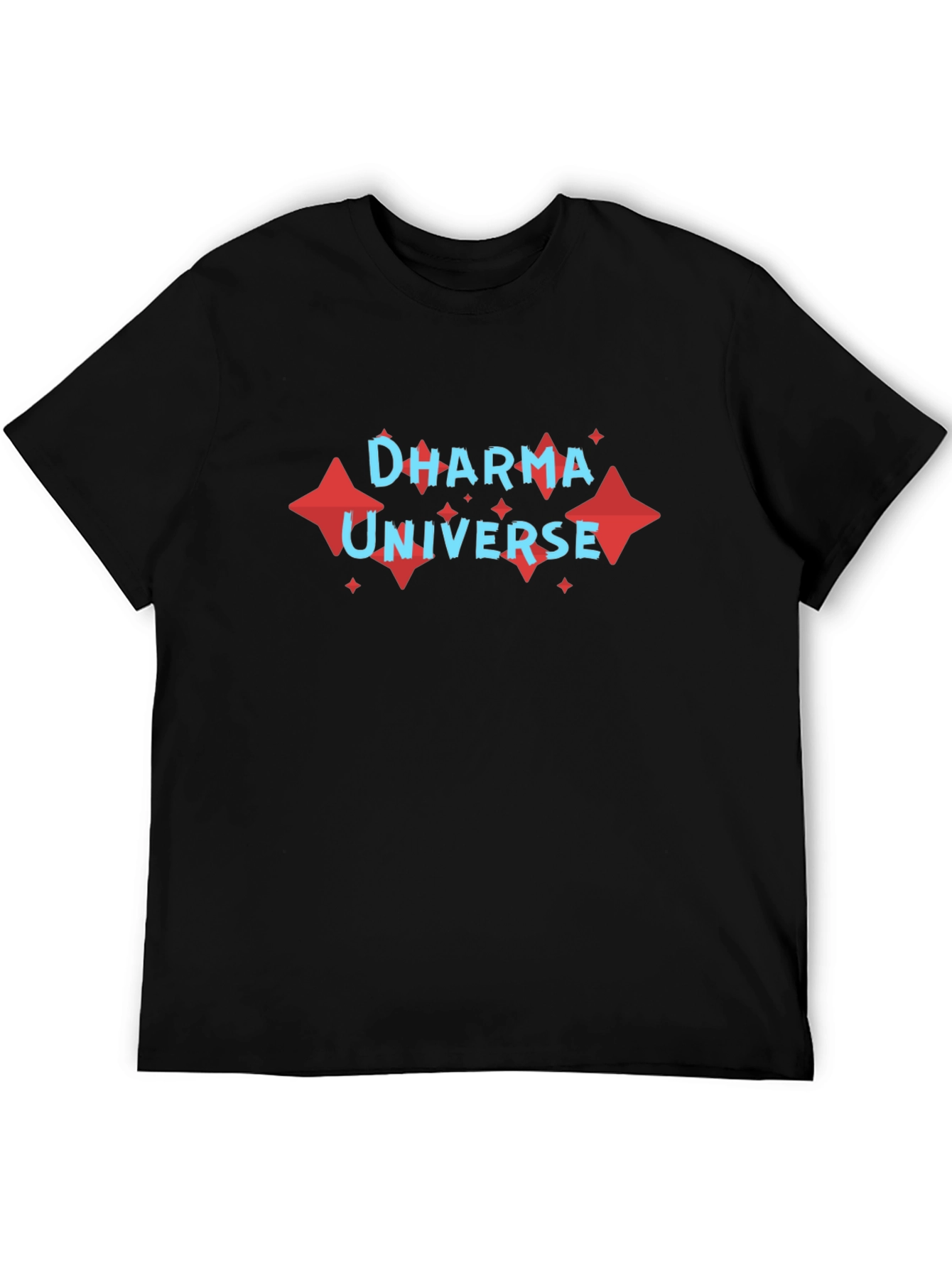 Dharma Universe Graphic Print Black T-Shirt